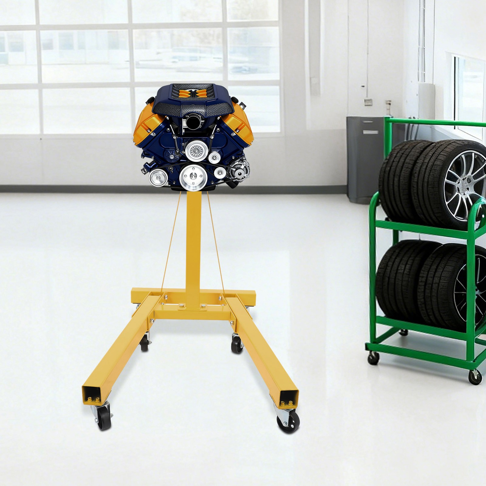 2000 lbs Engine Stand 360° Rotating Engine Holder Heavy Duty