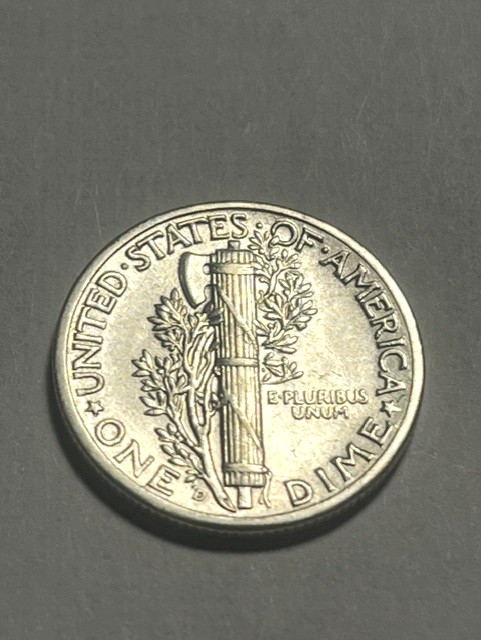 1944-D Mercury Dime/Silver/XF+ #1836