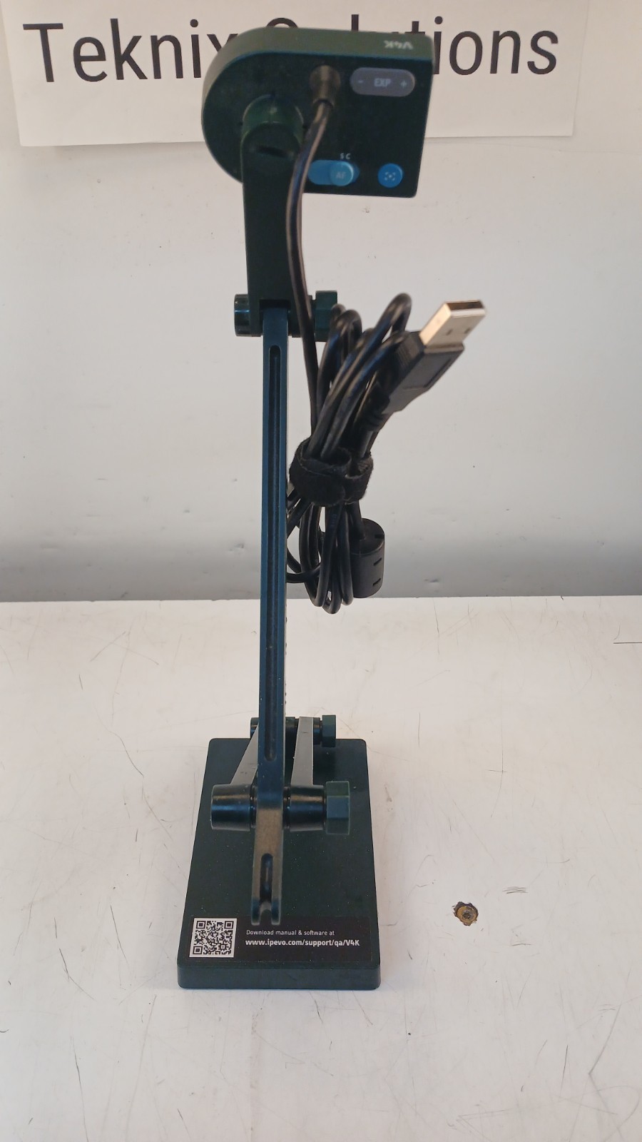 IPEVO V4K High Definition USB Document Camera CDVU-08IP *TESTED WORKING* *READ*