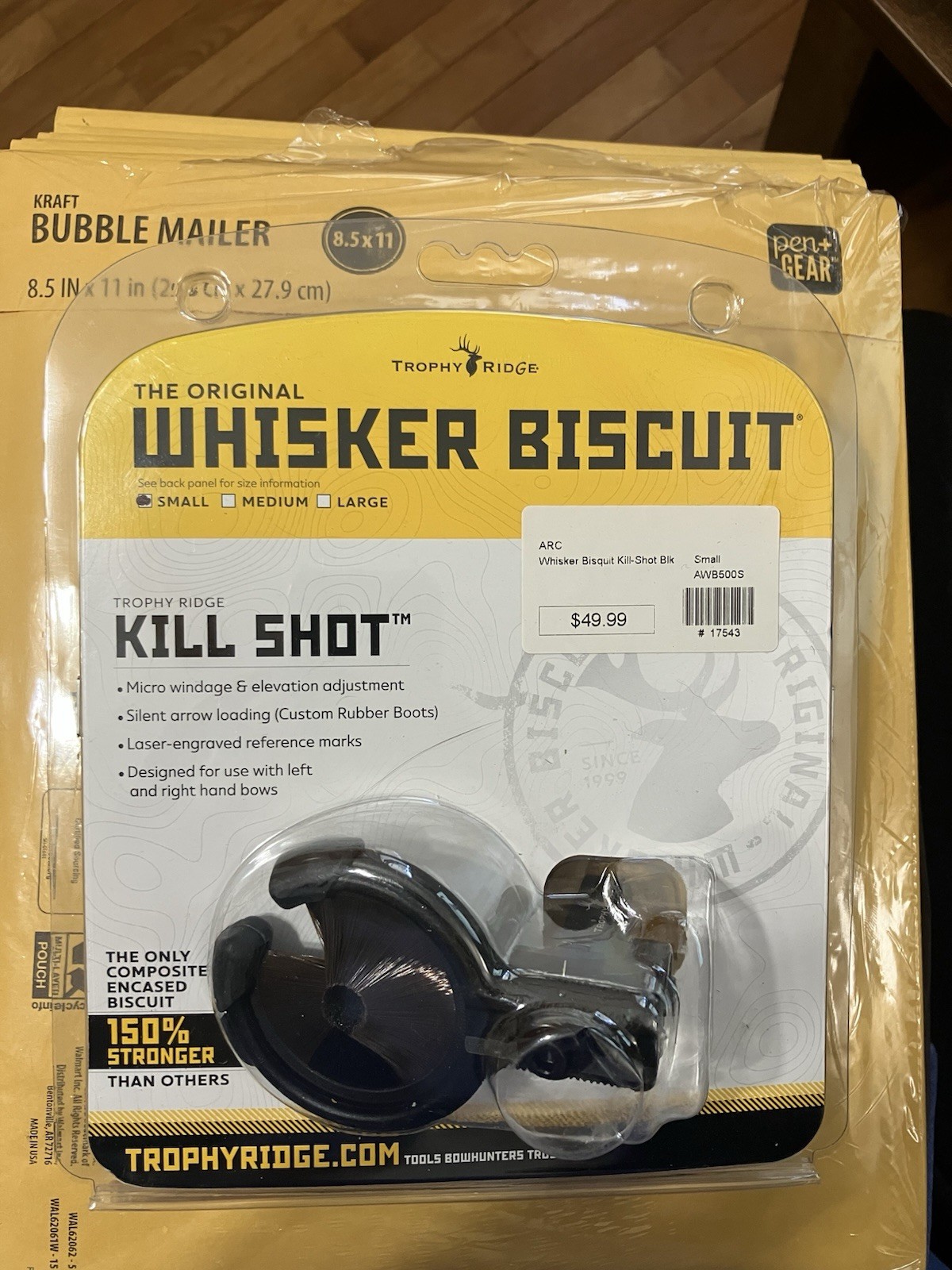 Trophy Ridge Whisker Biscuit Kill Shot Arrow Rest Small