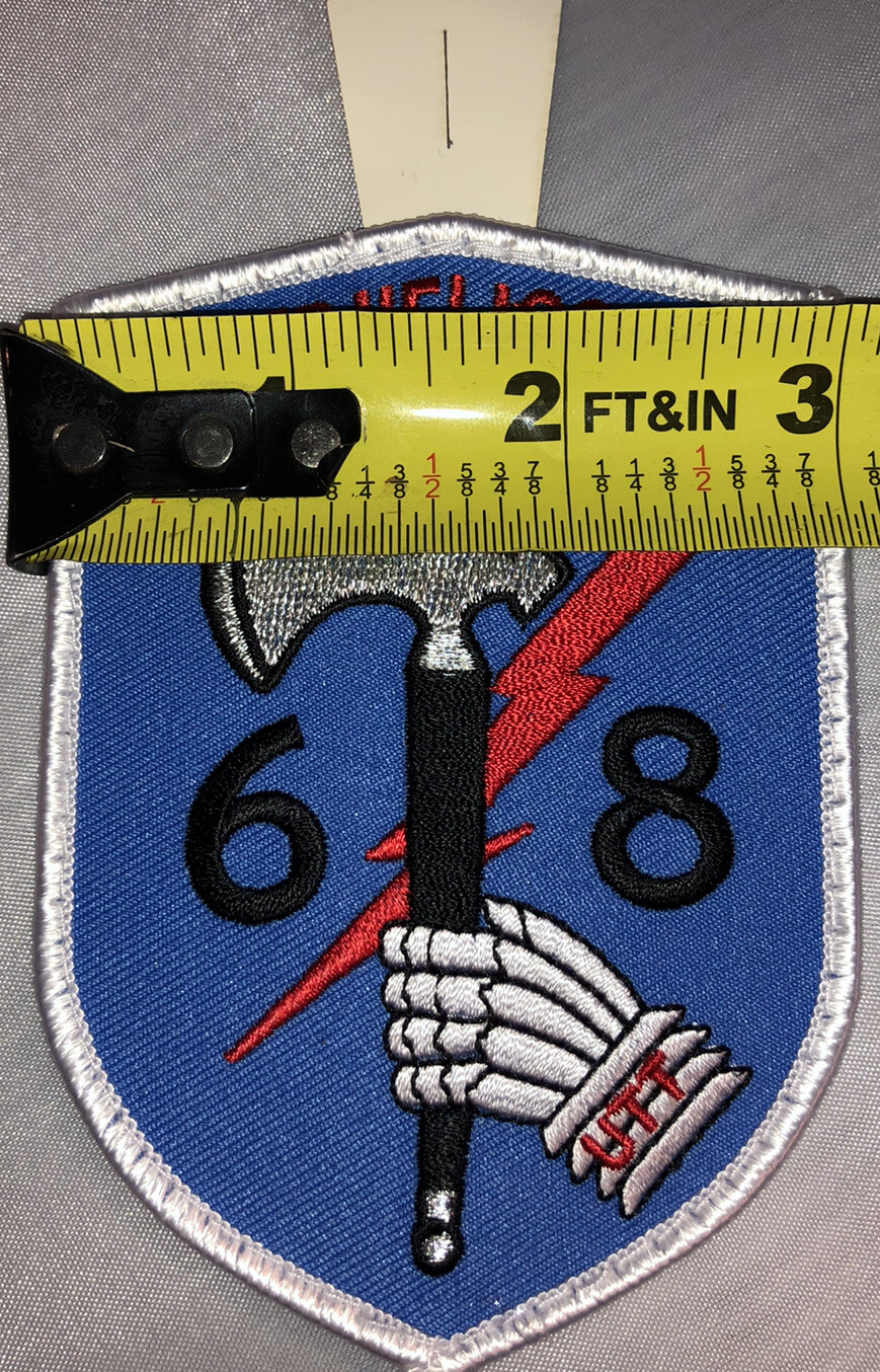 Patch Vietnam Armed Helicopter 68 UTT. Button Hole. New