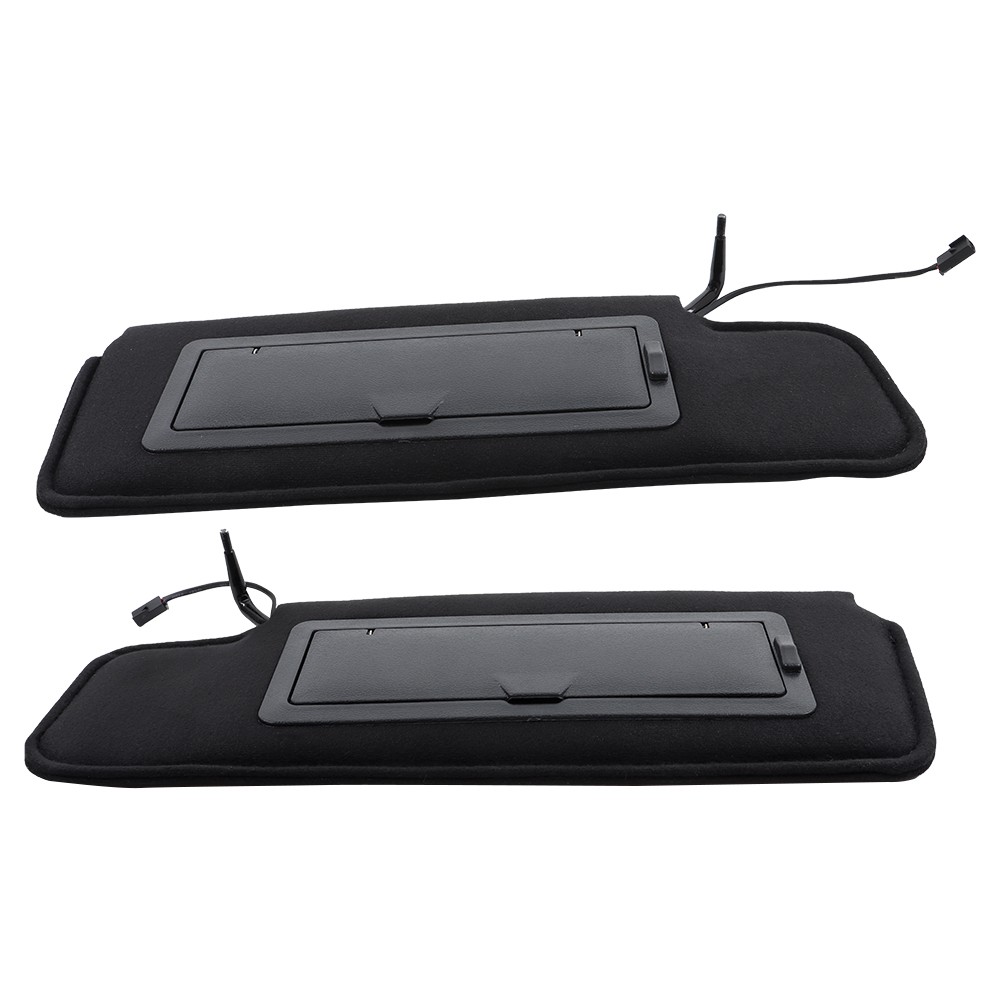 Labwork Left Right Front Sun Visors With Vanity Mirror For Corvette C4 1984-1996
