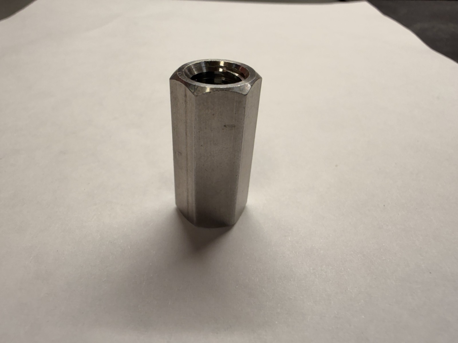 20 PCS 3/8-16 Stainless Steel Coupling Nuts 18-8 SS Threaded Rod Connector 1.1"