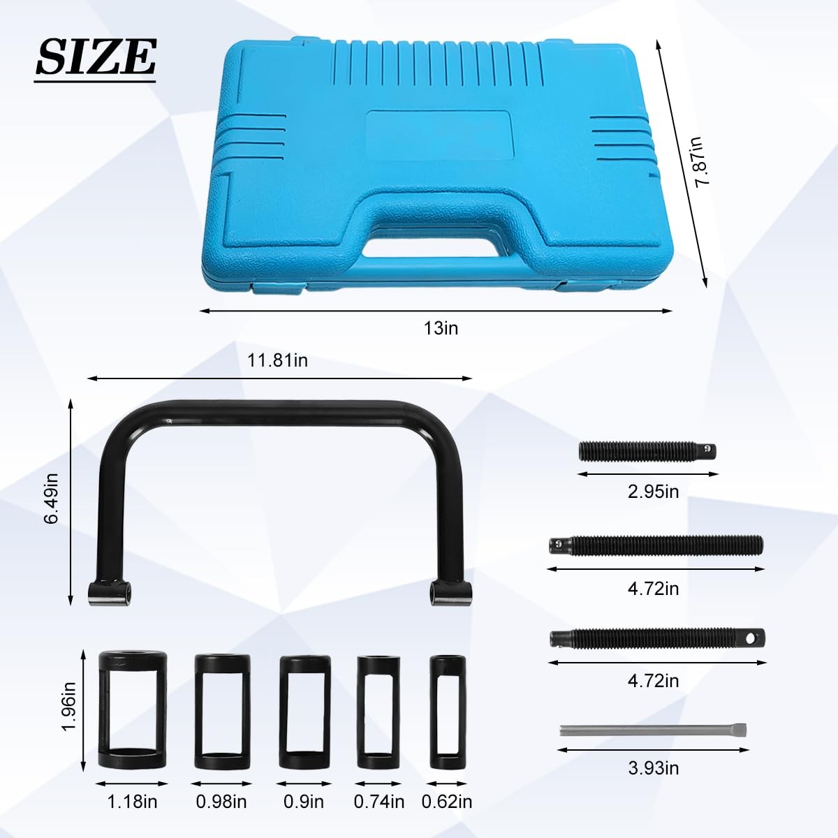 Motorcycle Valve Spring Compressor Small Engine Removal Tool With Adapters 10PC