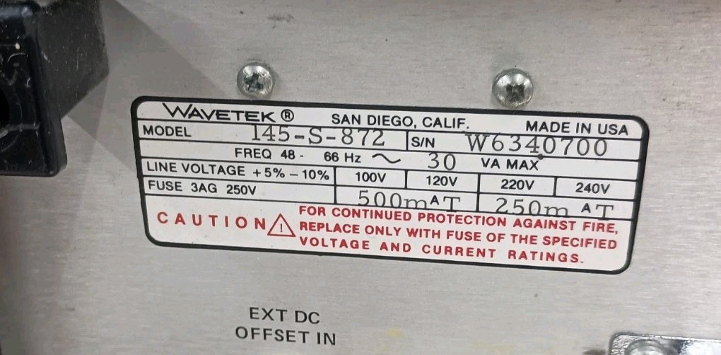Wavetek 145 Pulse Function Generator