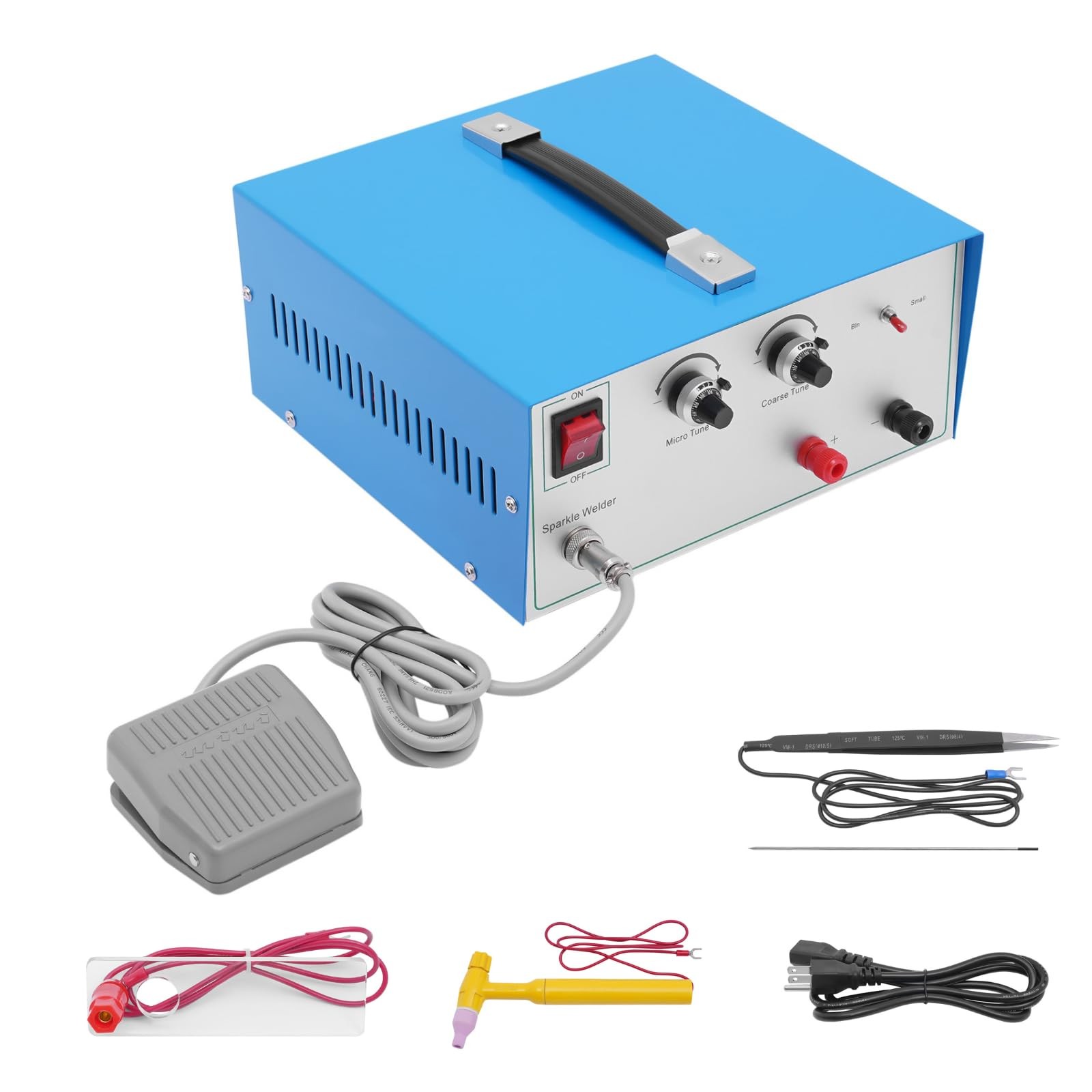 110V 600W 80A Portable Jewelry Welder Foot Pedal for Gold Silver Platinum Steel