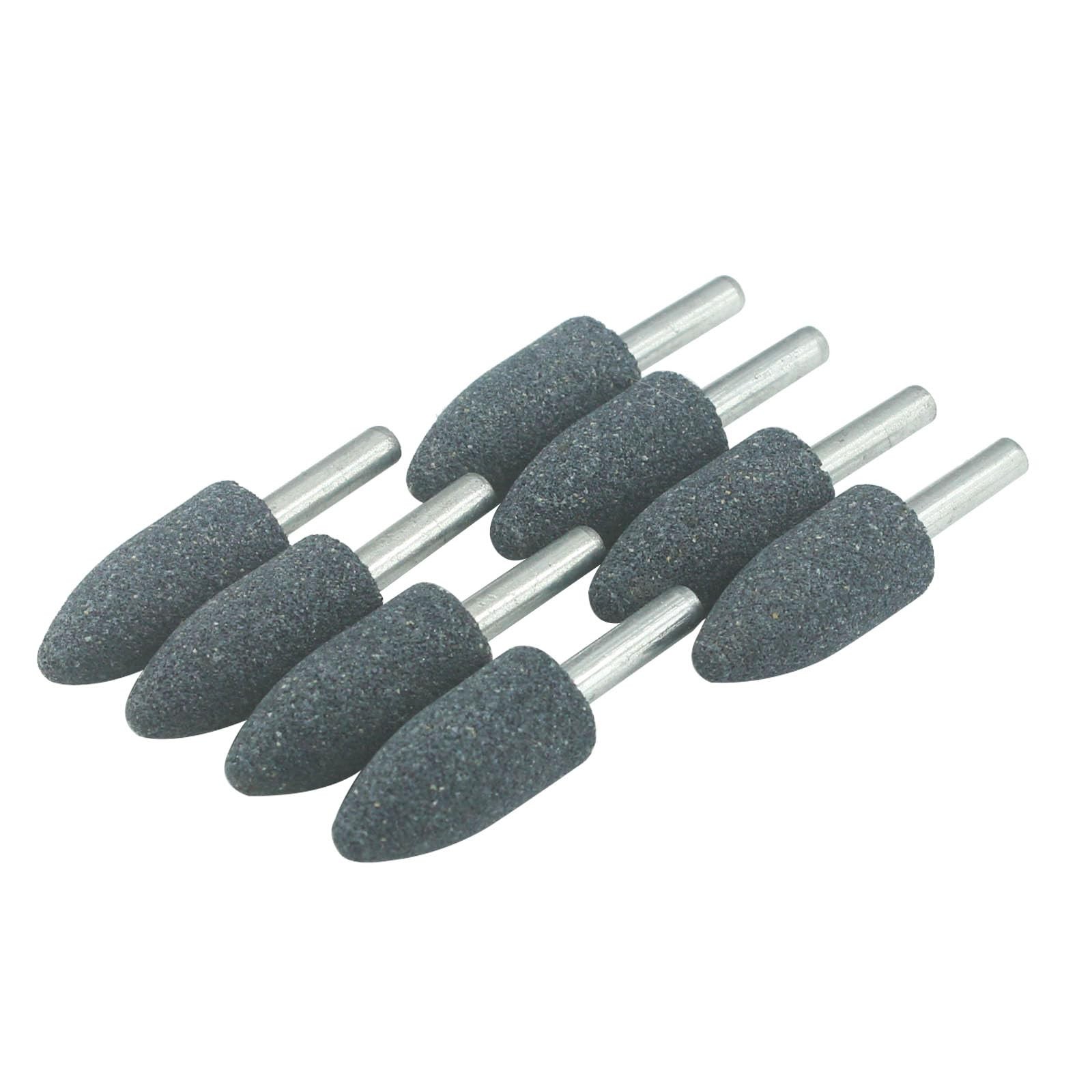 16 mm Cone Shape Grinding Stone - 1/4" Shank Aluminum Oxide Mounted Grinding