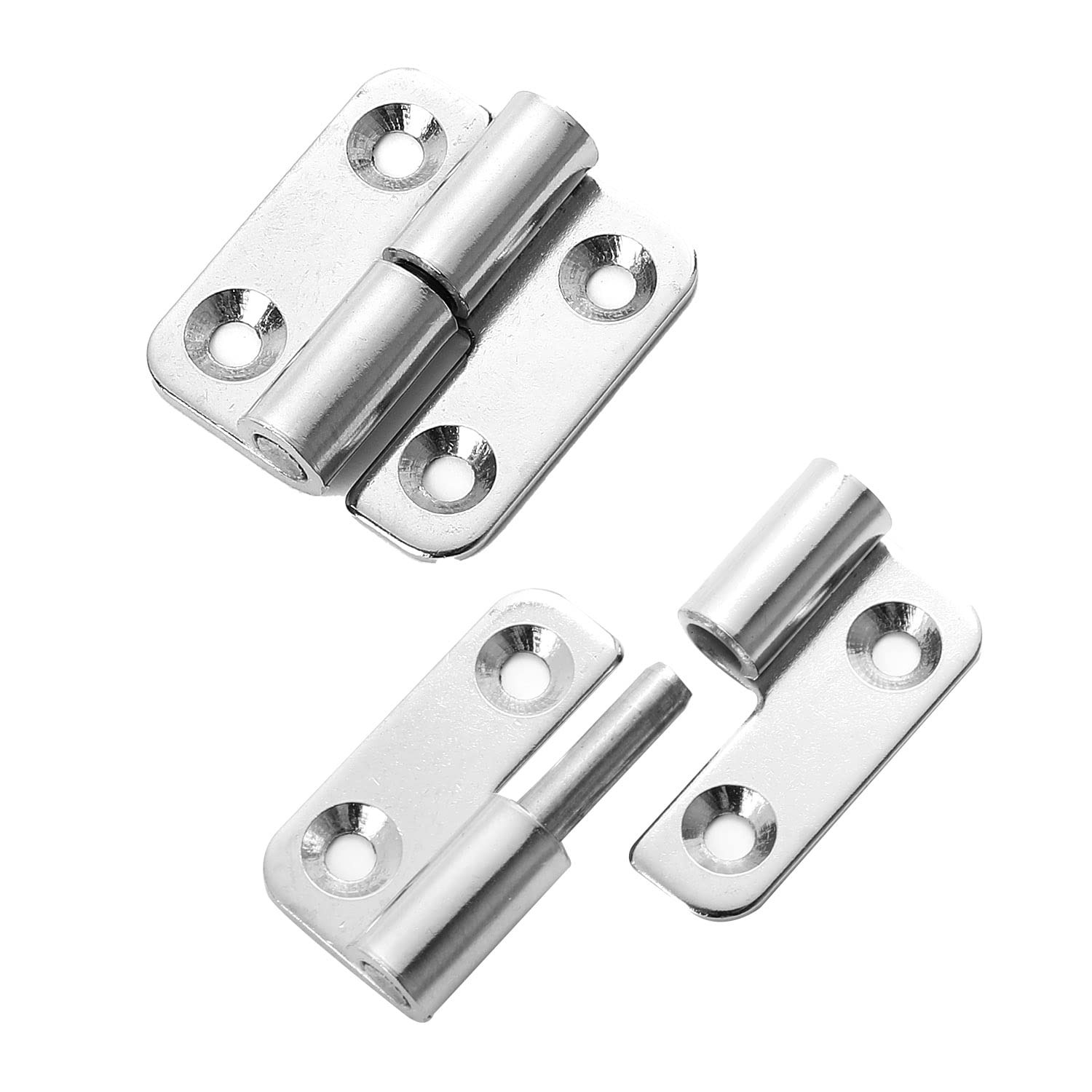Slip Joint 1.5" Stainless Steel Liftoff Hinges Detachable & Removable Left & Rig