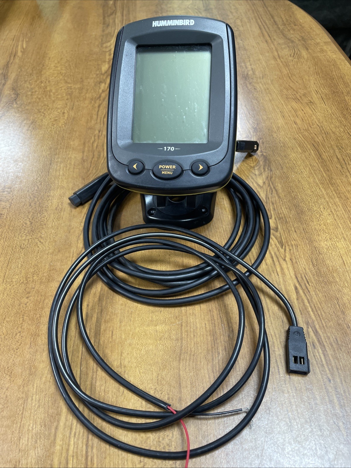 Humminbird Pmax Piranhamax 170 Head Unit & Cords & Bracket WORKS