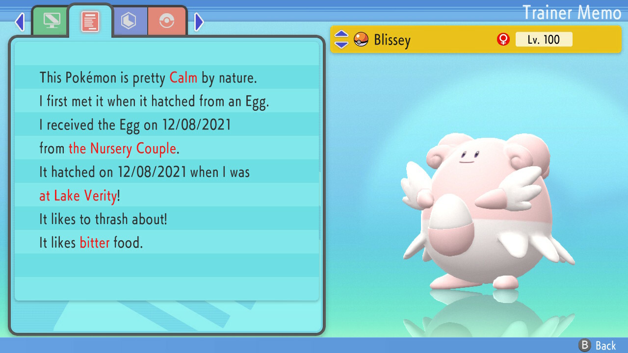 Shiny Blissey 6IVs Pokemon BDSP