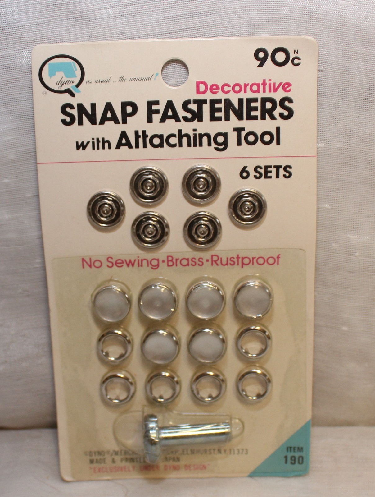 DYNO Snap Fastener Kit and Snap Fasteners with Attaching tool NEW