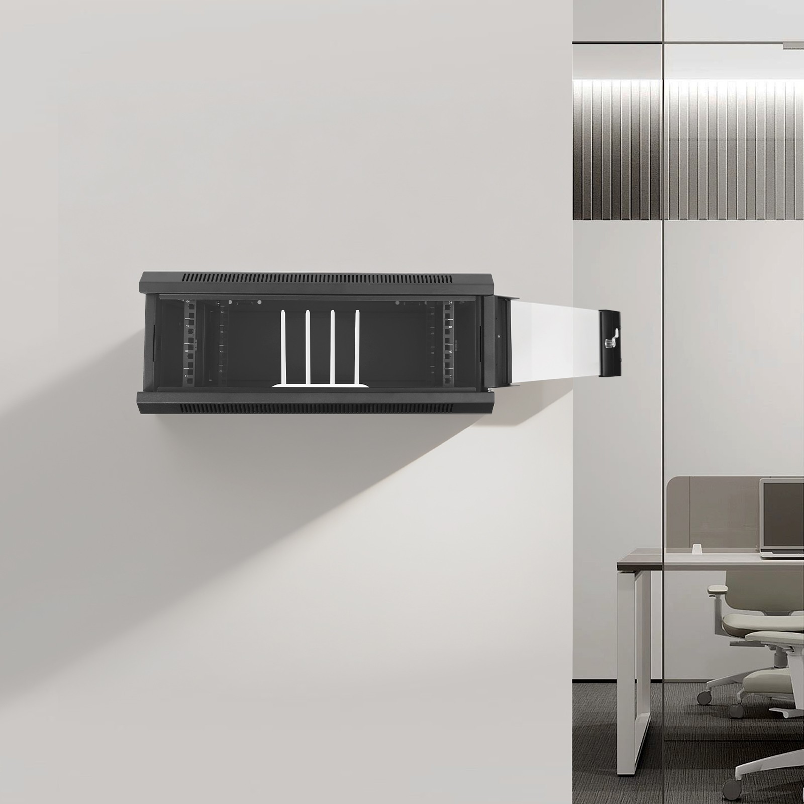 Server Network Rack, Enclosure Cabinet for Computer Data Electronic Equipment