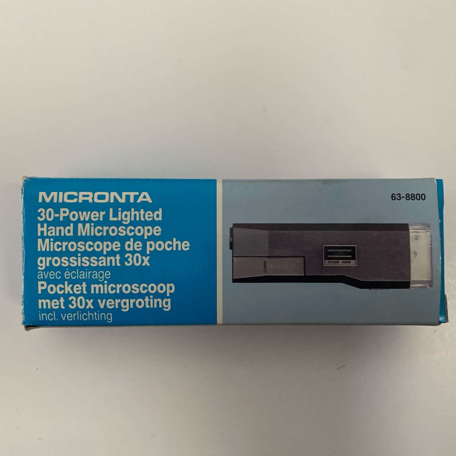 Vintage Micronta 30x Light Hand Microscope (New Open Box)