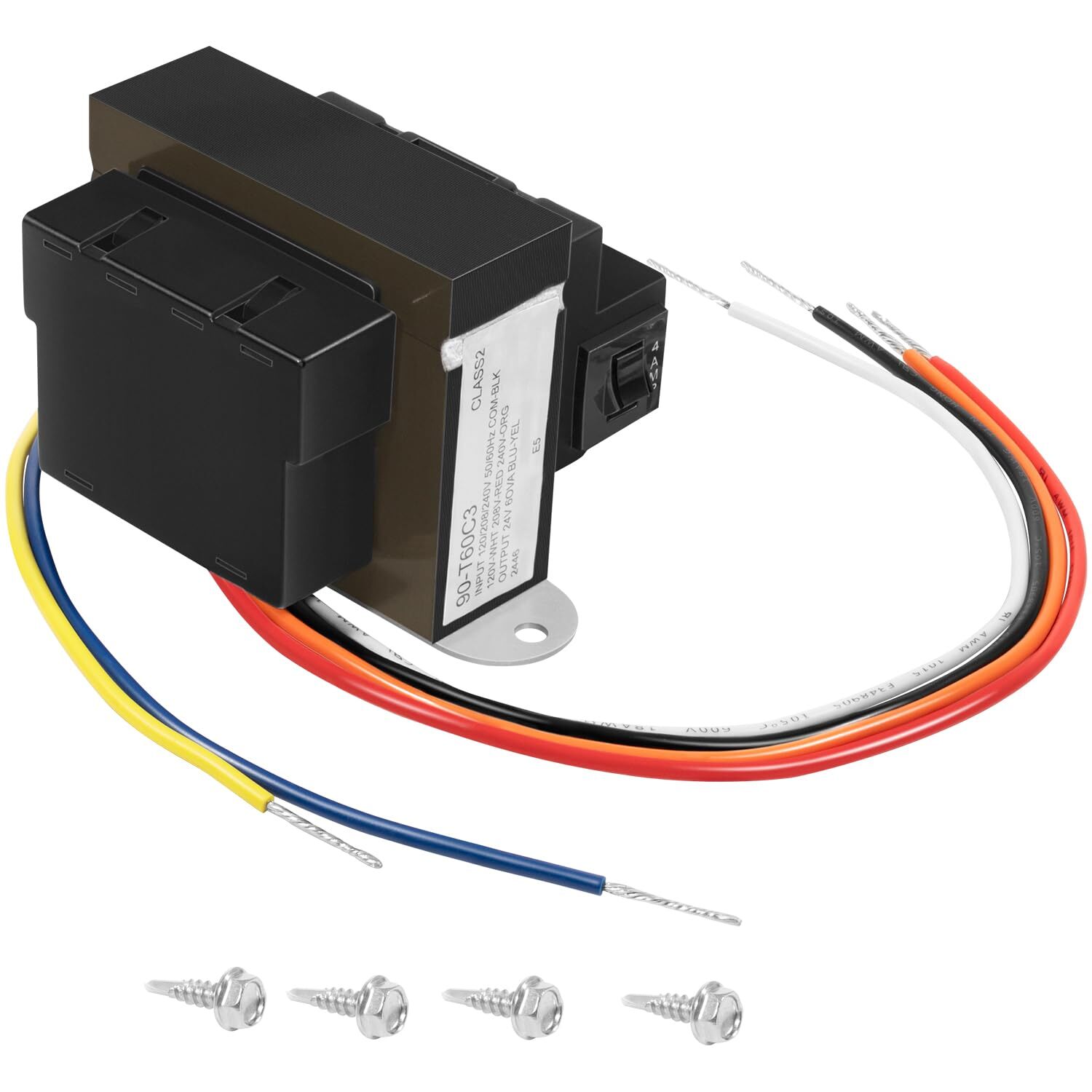 For Industrial for Heating 90-T60C3 24VAC 60-VA Foot Mount Class 2 Transformer