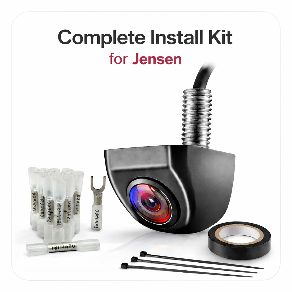Rearview Camera For Jensen VX4014 Radio Install Kit