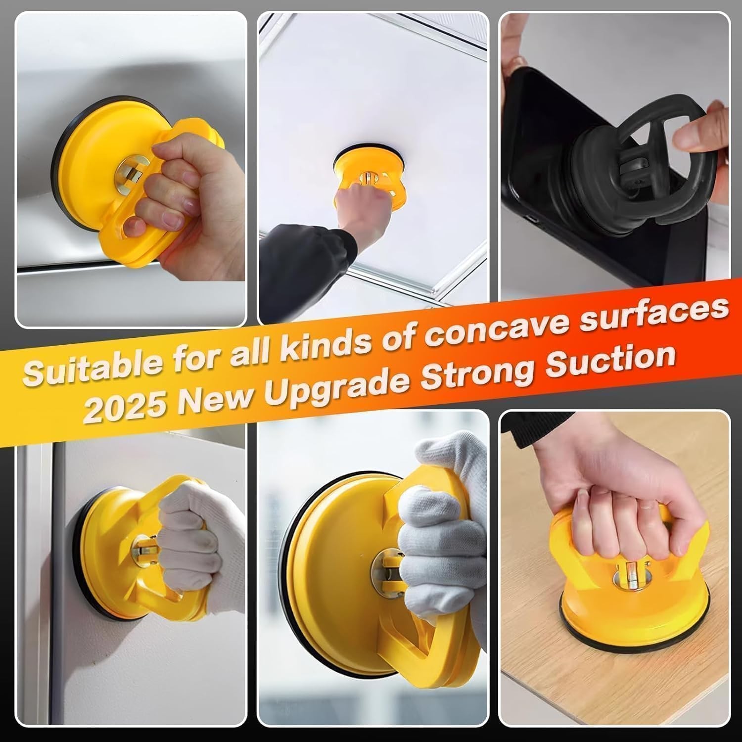 3 Pack Car Dent Puller Powerful Suction Cup Auto Body Panel Damage Remover