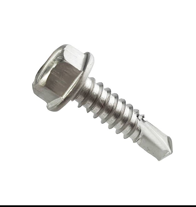 100~ 1 Inch #14Hex Washer Head Self Drilling Sheet Metal Tek