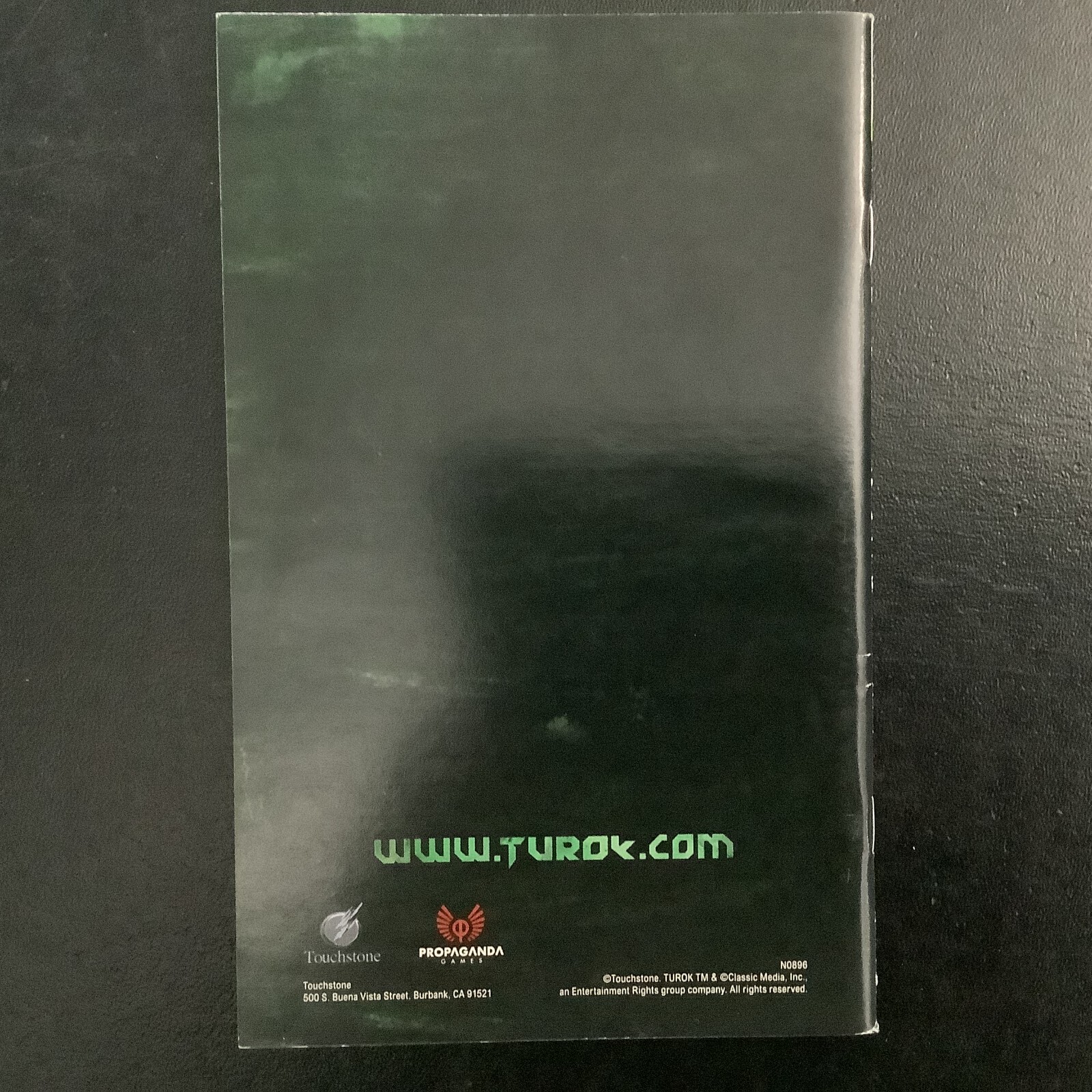 Turok Microsoft Xbox 360 Instruction Manual Only