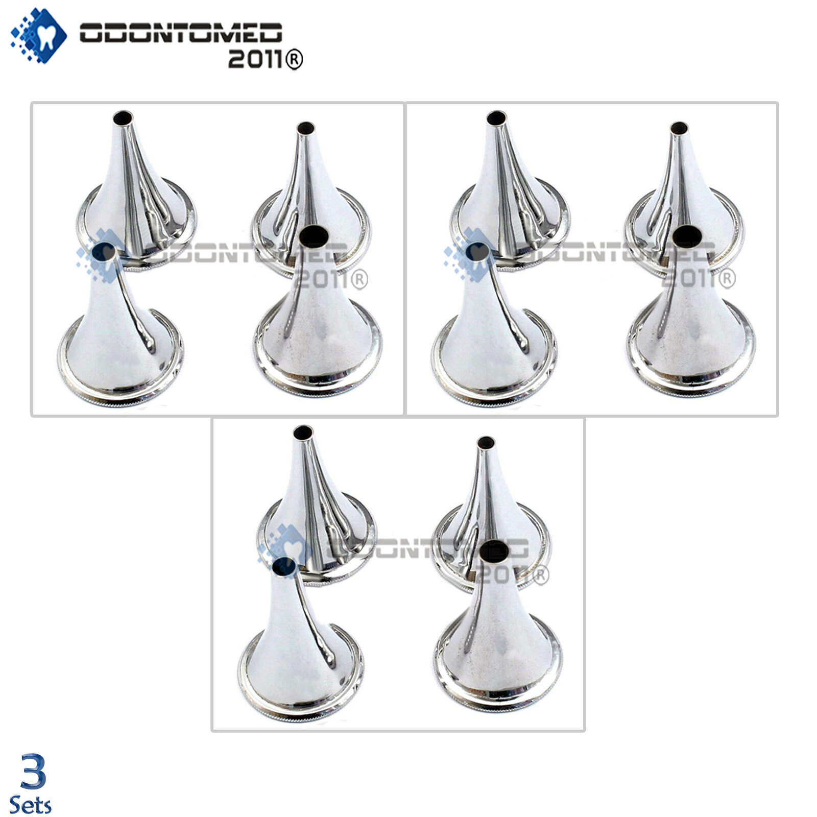 3 set (4pc each set) BOUCHERON Ear Specula Speculum Surgical ENT Instruments