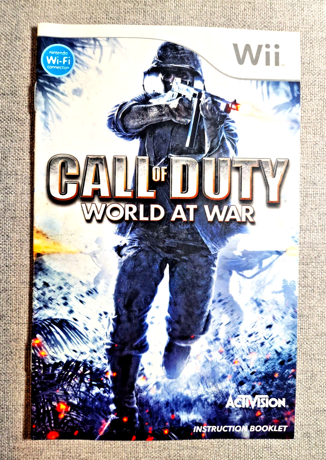 Call of Duty World at War Instruction Manual Only - Nintendo Wii