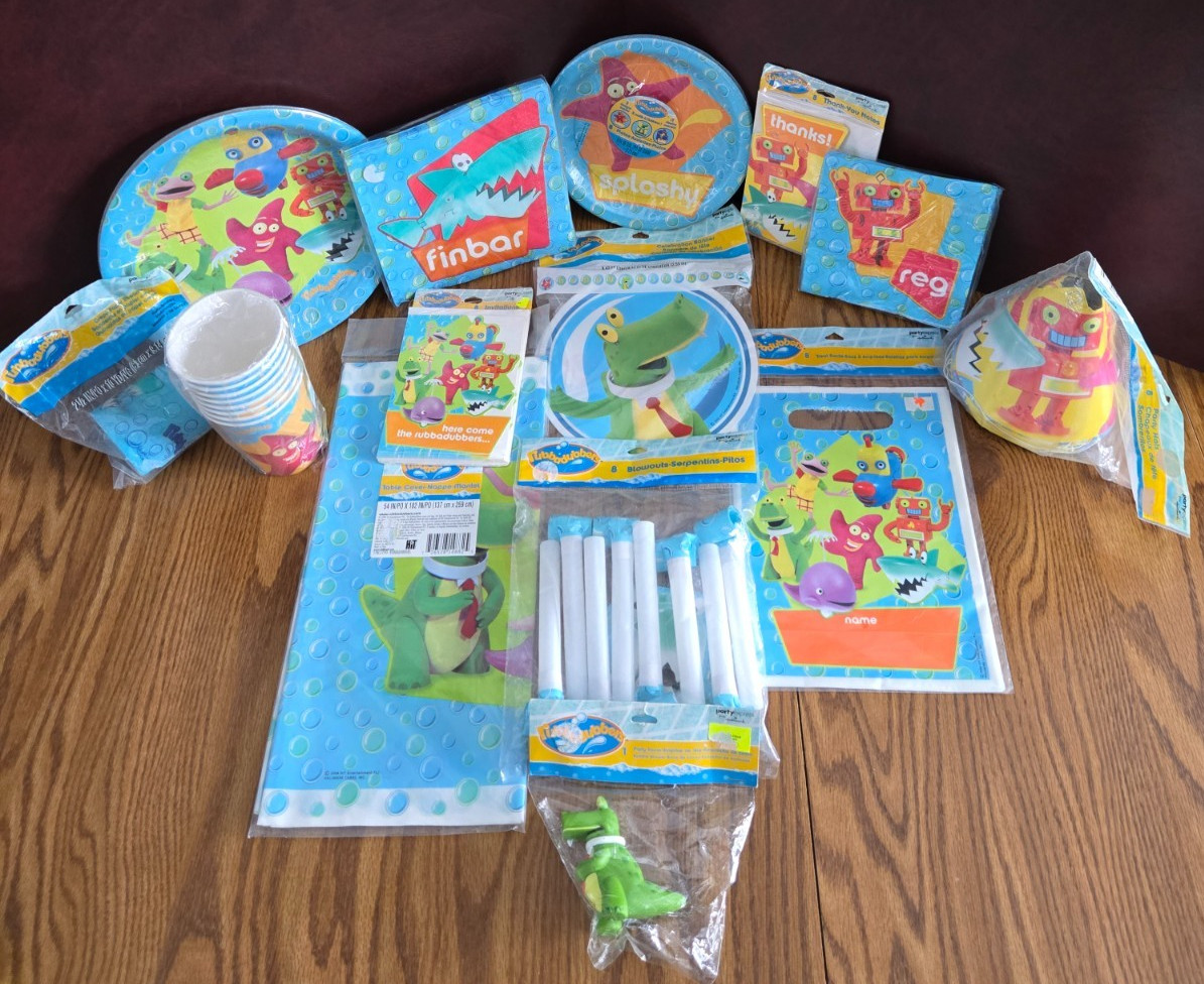 2004 vintage Rubbadubbers  party items  Reg Finbar Tubb  YOU PICK ONE All NEW