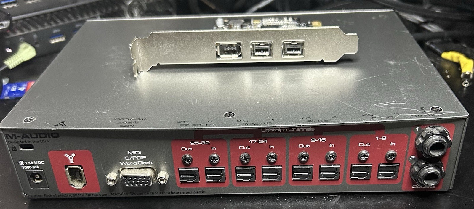 M-Audio ProFire Lightbridge 34-in/36-out FireWire Audio interface/Pcie card