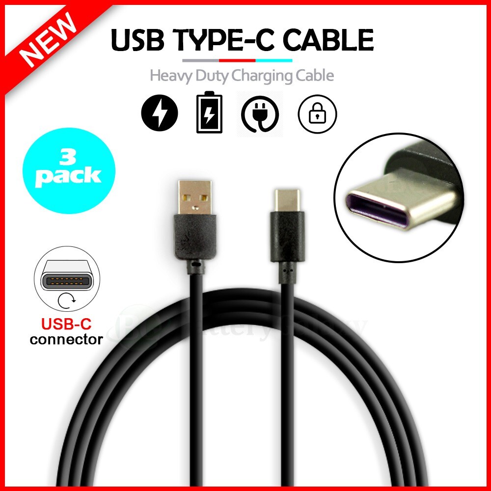 3X USB Type-C FAST Rapid Charger Cable Cord for Samsung Galaxy Z Flip6 / Z Fold6