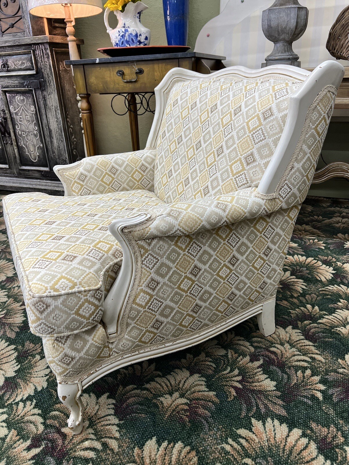 Vintage Bergere Chair