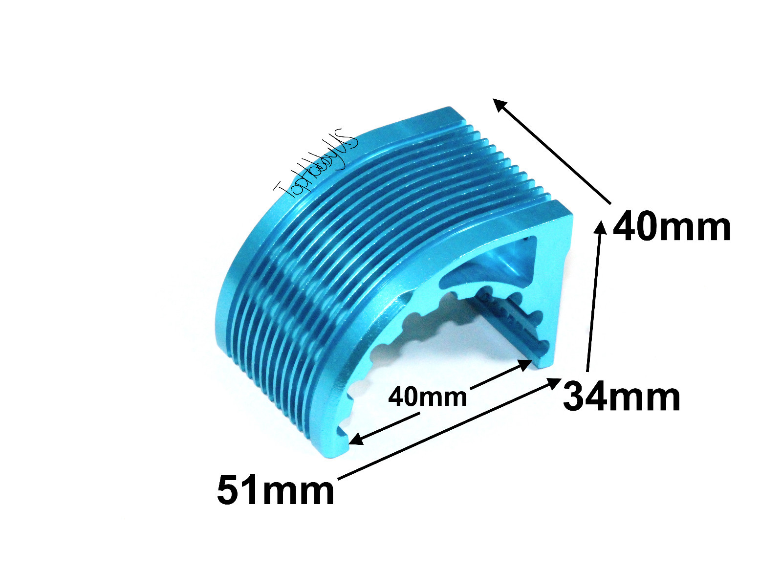 CNC Aluminum Alloy (T6061) 40mm Inrunner Motor Heat Sink RC Car US SELLER/SHIP
