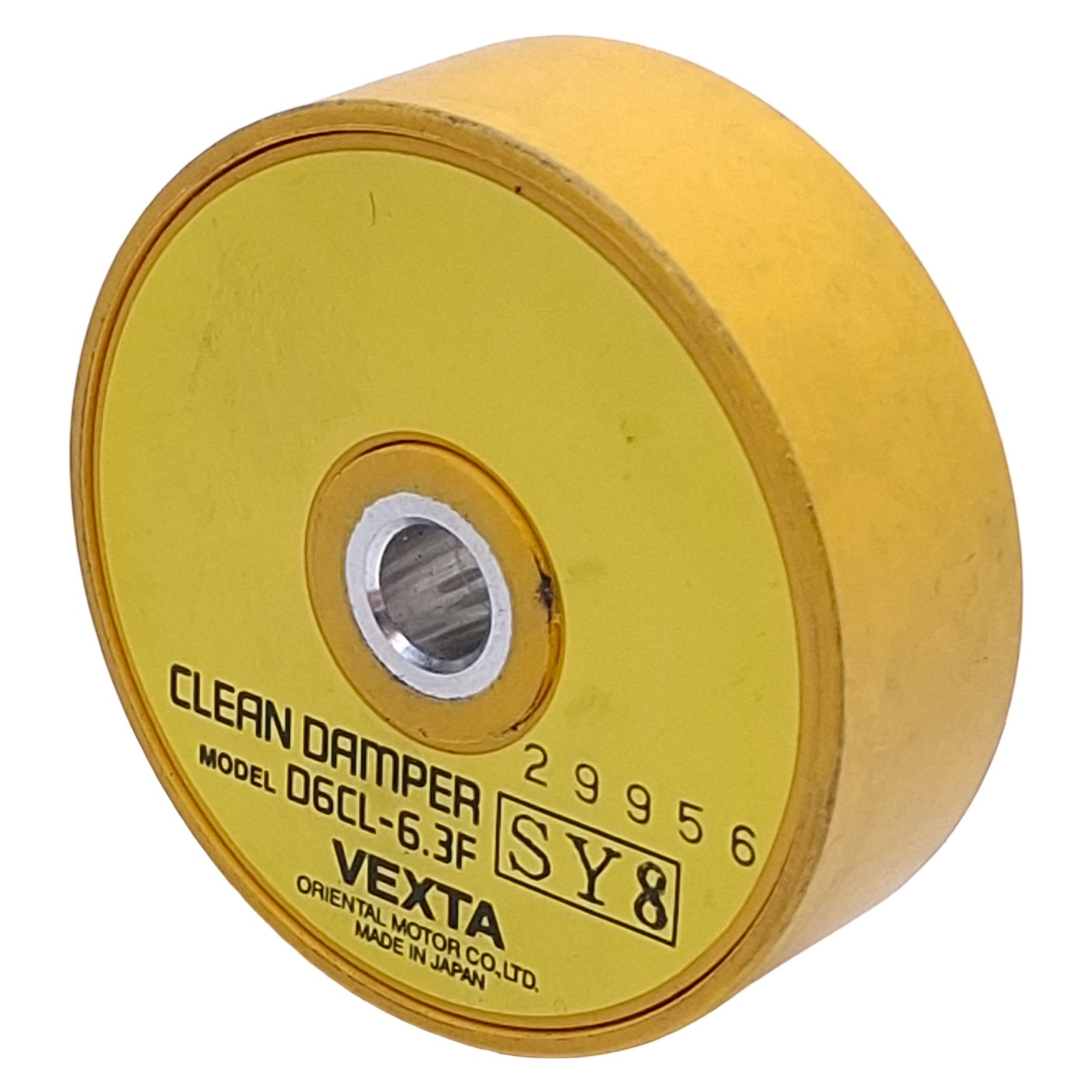 Vexta D6CL-6.3F Clean Damper, ø0.25in ID, ø1.75in OD, 0.77oz-in² Inertia