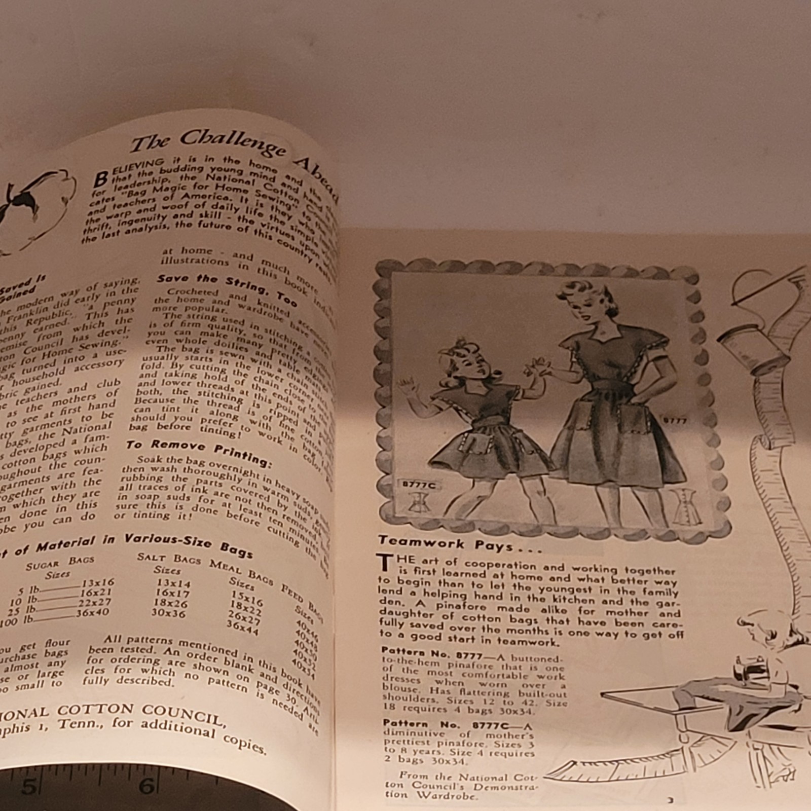 VTG Mail Order M.O. Sewing Patterns 1940s Bag Magic