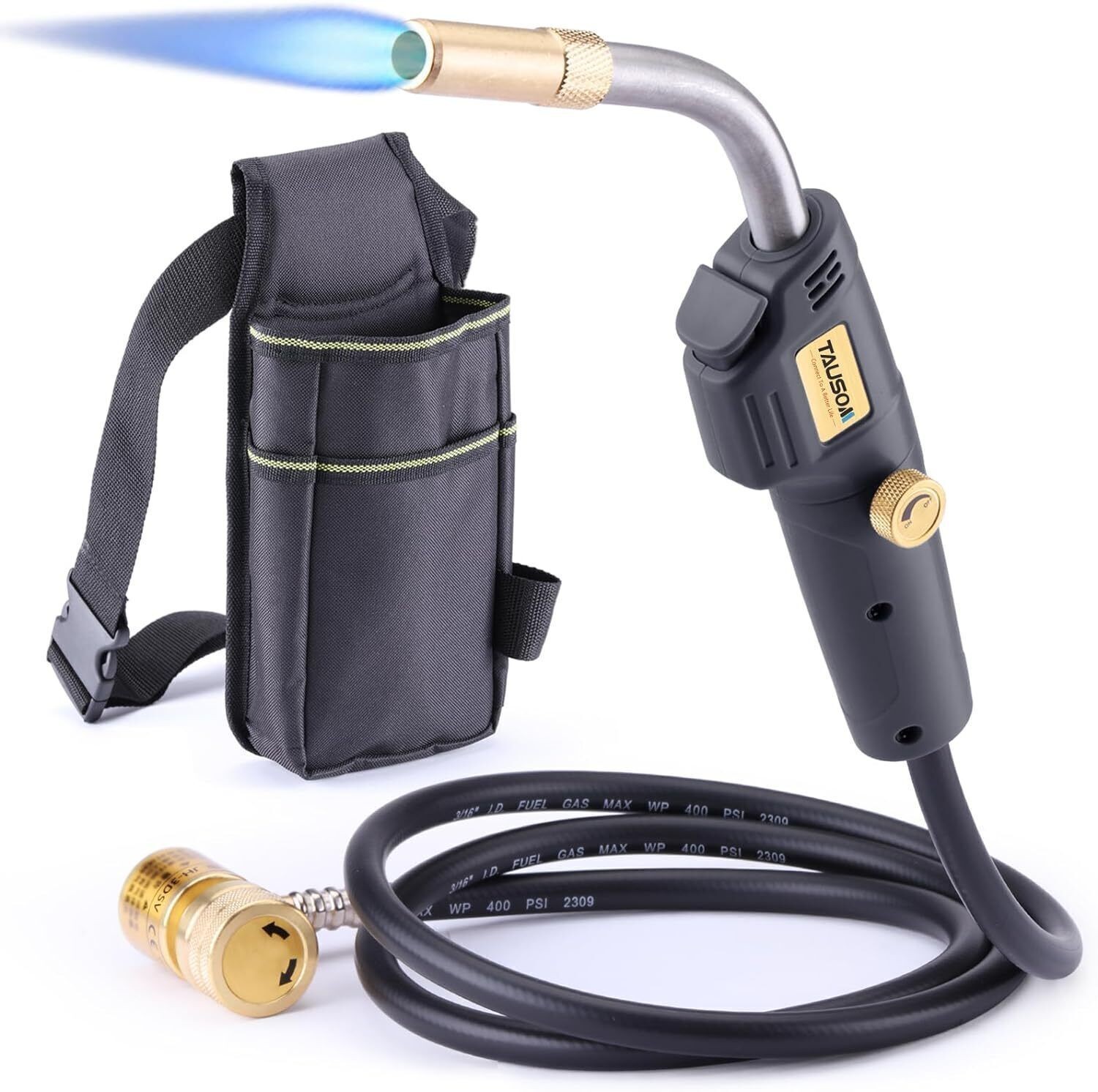 Propane Torch Mapp Gas Torch w/Holster Trigger Start Hose Torch Map Gas Torch US
