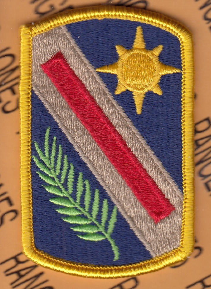 US Army 321st Sustainment Brigade ~3" uniform shoulder patch m/e A