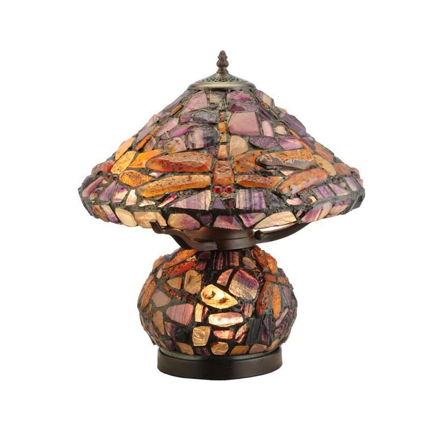 Meyda Lighting 18.5'H Dragonfly Jadestone Table Lamp - 138107