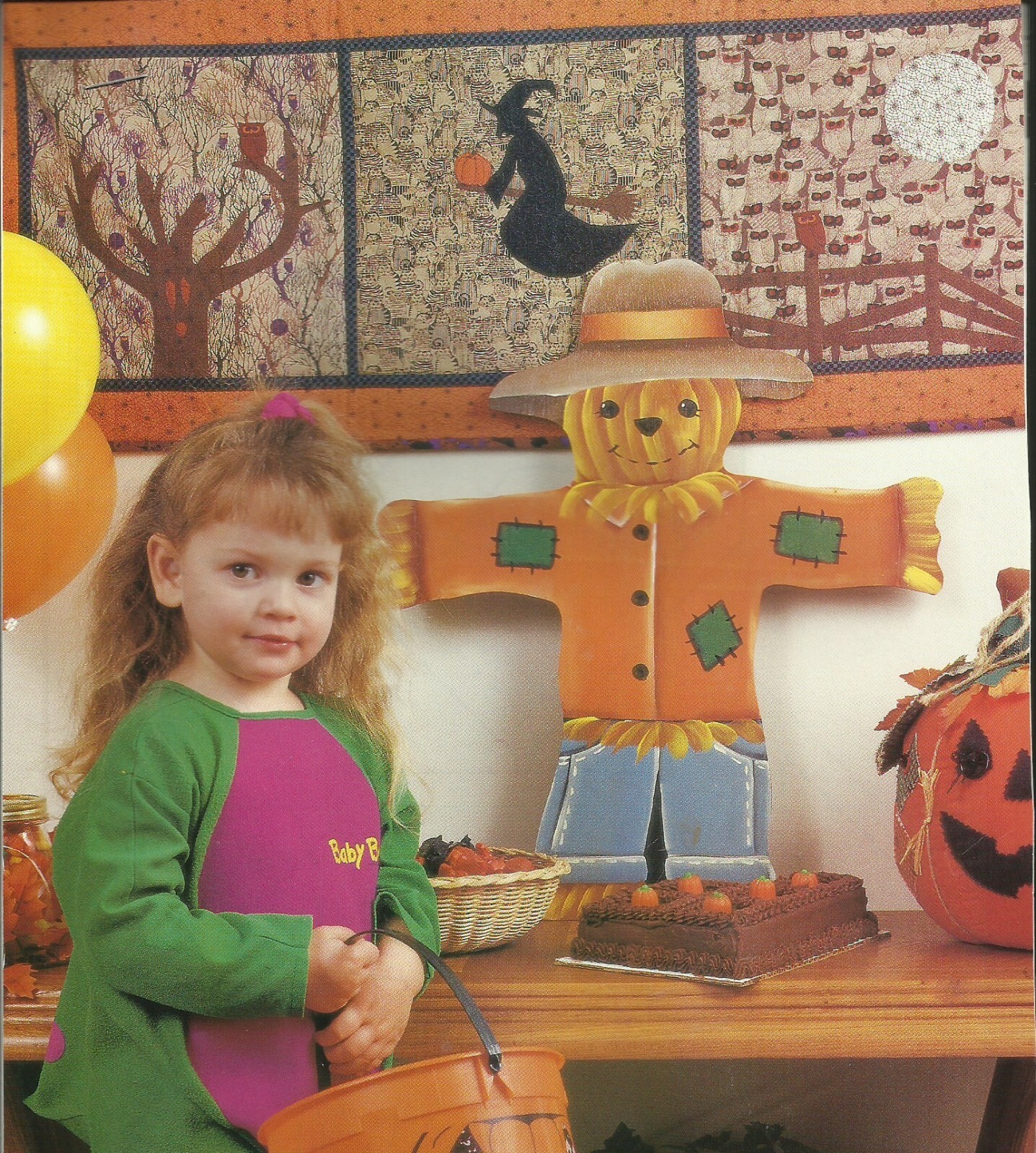 E0322  PUMPKIN DELIVERY WALL HANGING QUILT PATTERN/INSTRUCTIONS