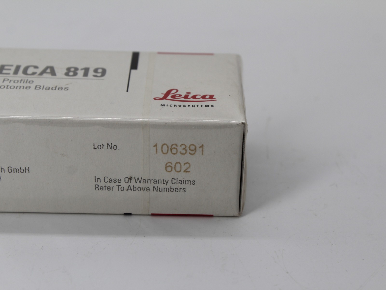 New Leica Microtome Microscopy Blades Model 819 Lowprofile #CD5