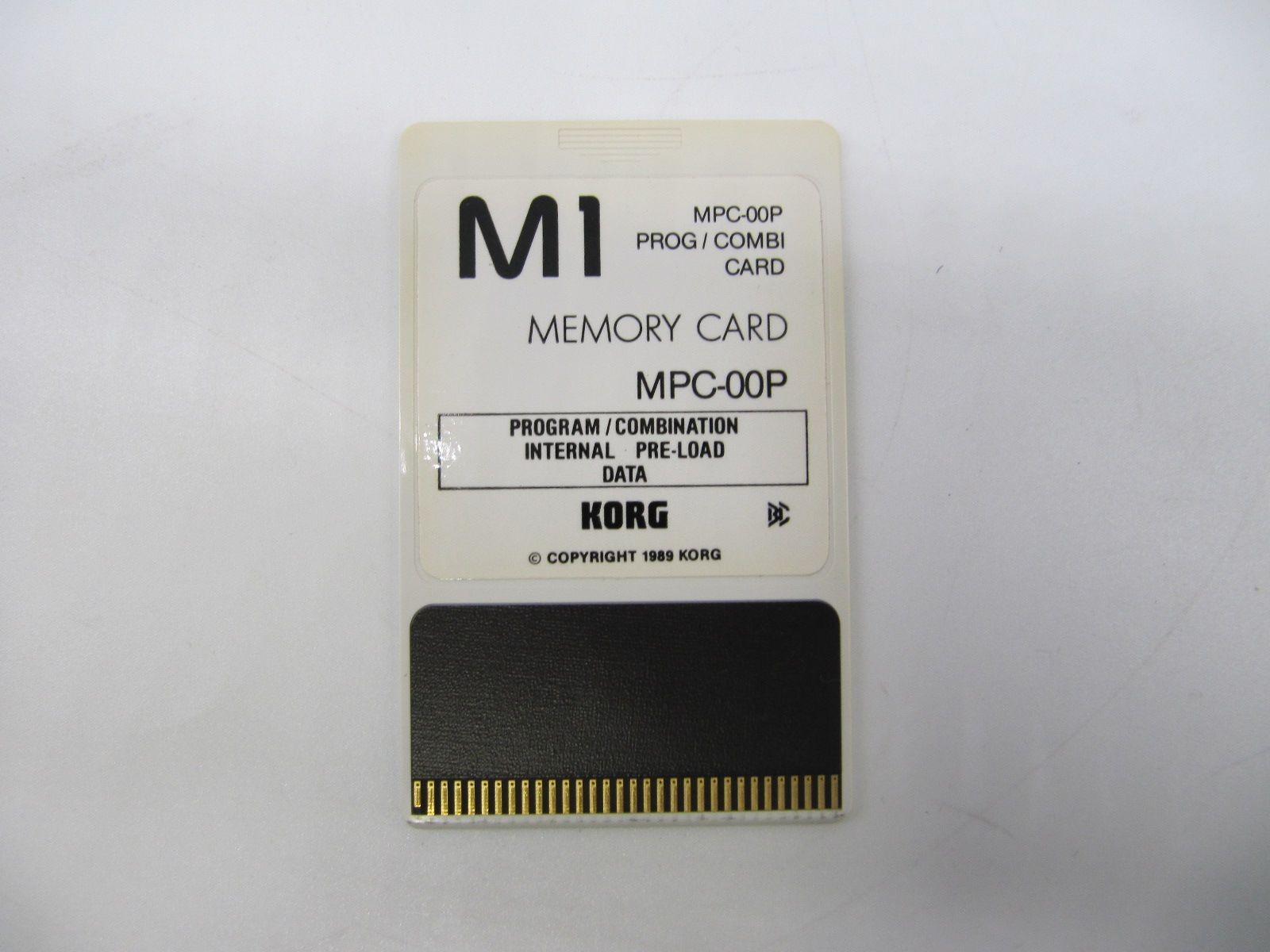 Korg M1 MPC-00P Memory Card Synthesizer Program Combi Card Tested Japan Used