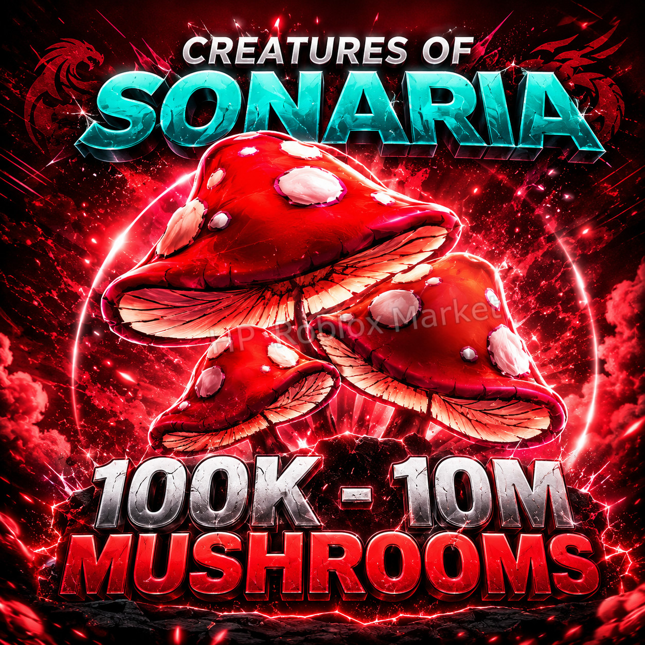 Creatures of sonaria mushrooms  [ 100K - 10M Mush ] COS