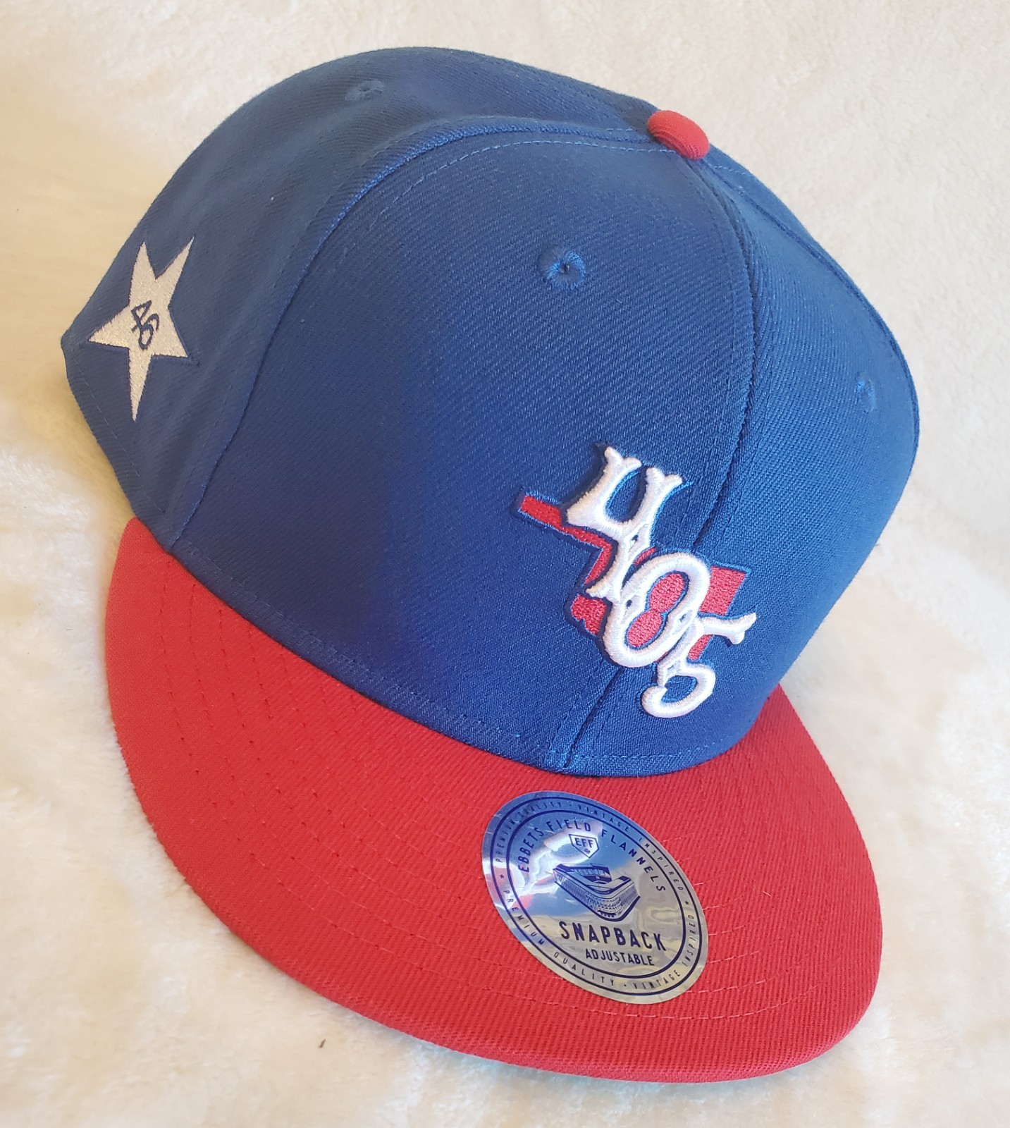 Oklahoma City Dodgers Ebbets Field Flannels MiLB Two Tone "405" Snapback Ballcap