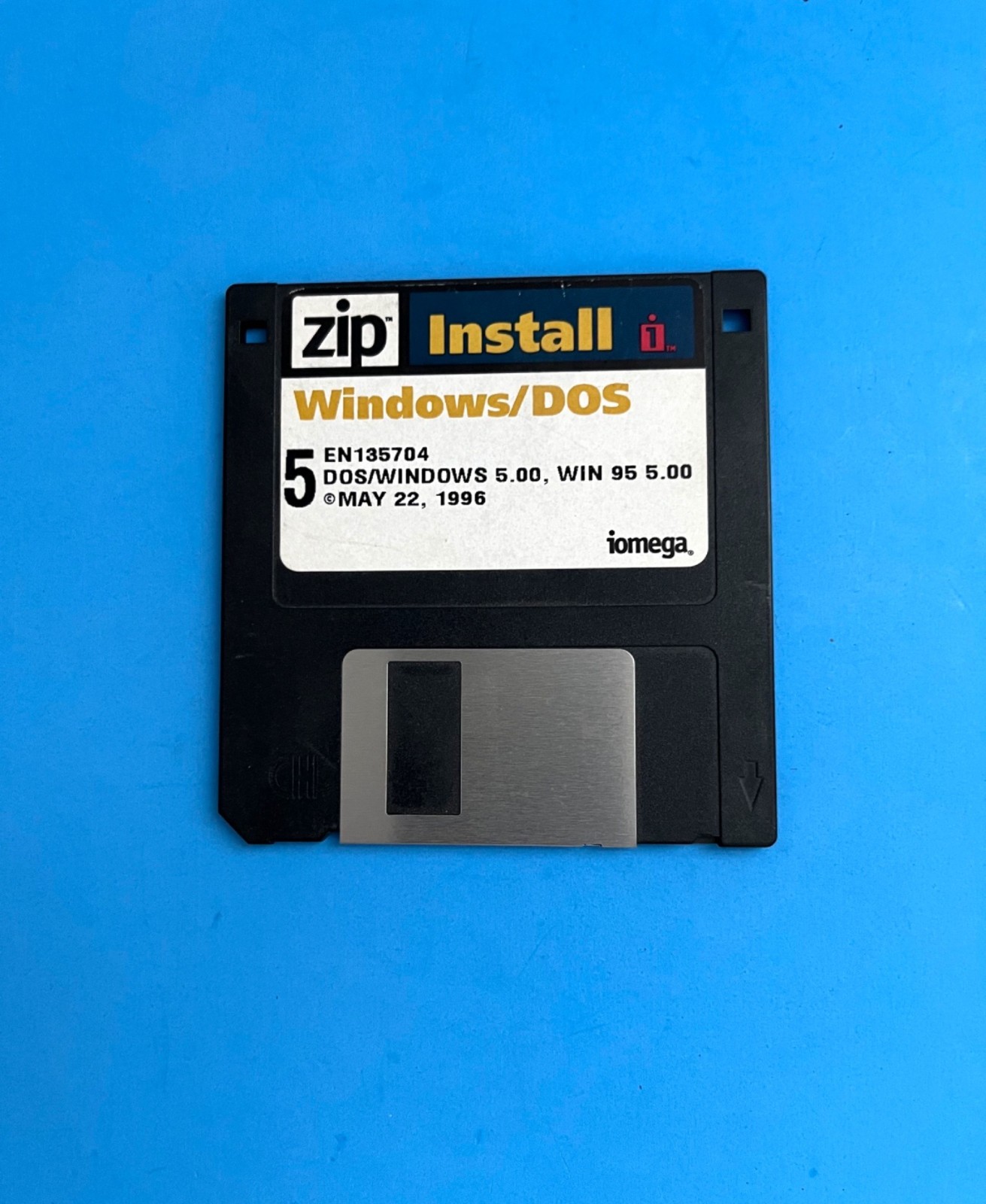 Iomega Zip 100 Windows Dos Install Floppy Disk Version 5.0 May 1996