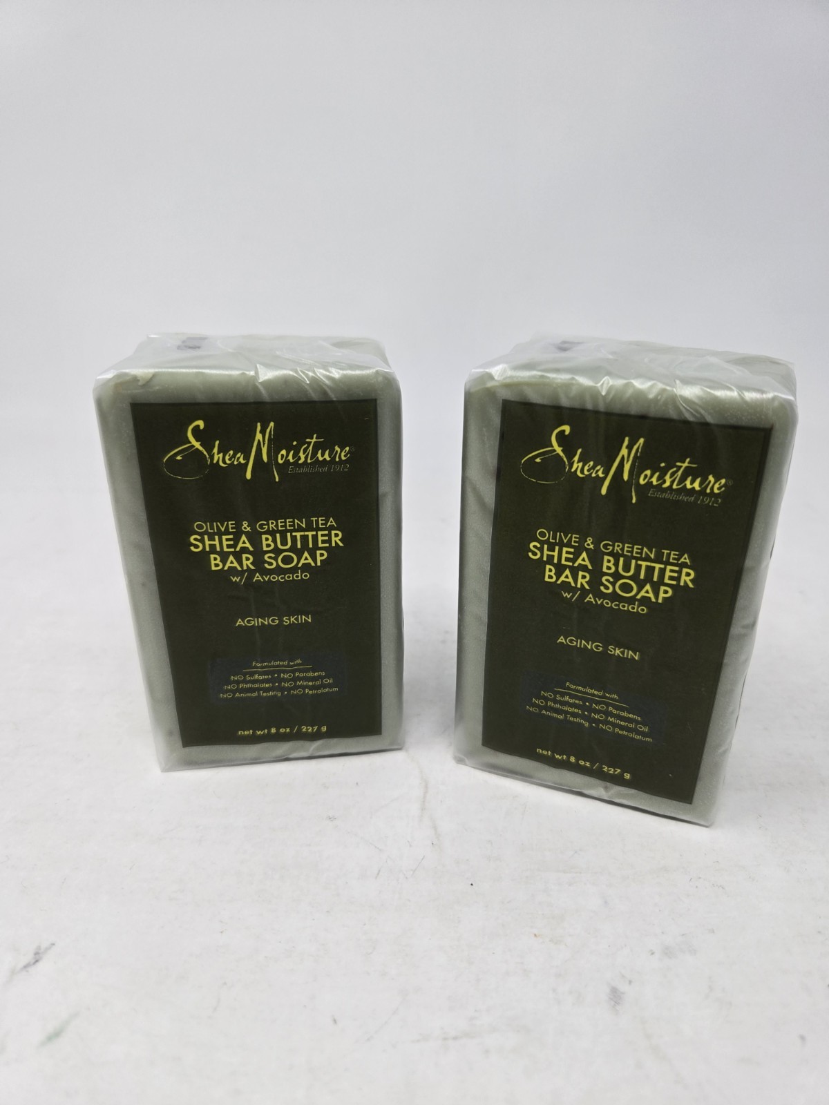 2 Pack Shea Moisture Olive & Green Tea Shea Butter Soap W/ Avocado 8 Oz. Each