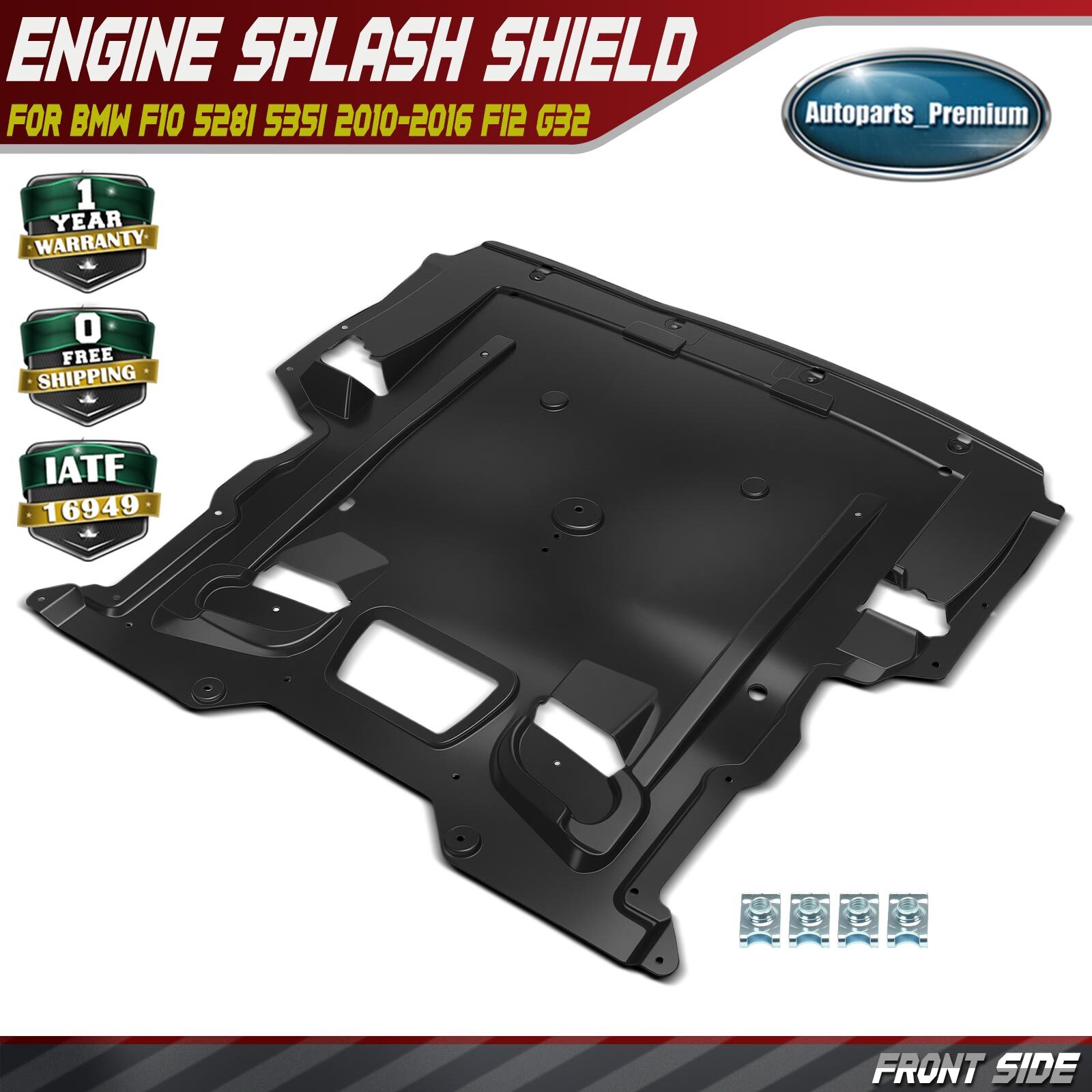 Front Engine Splash Shield for BMW F10 528i 535i 2010-2016 F12 G32 F01 740i 750i