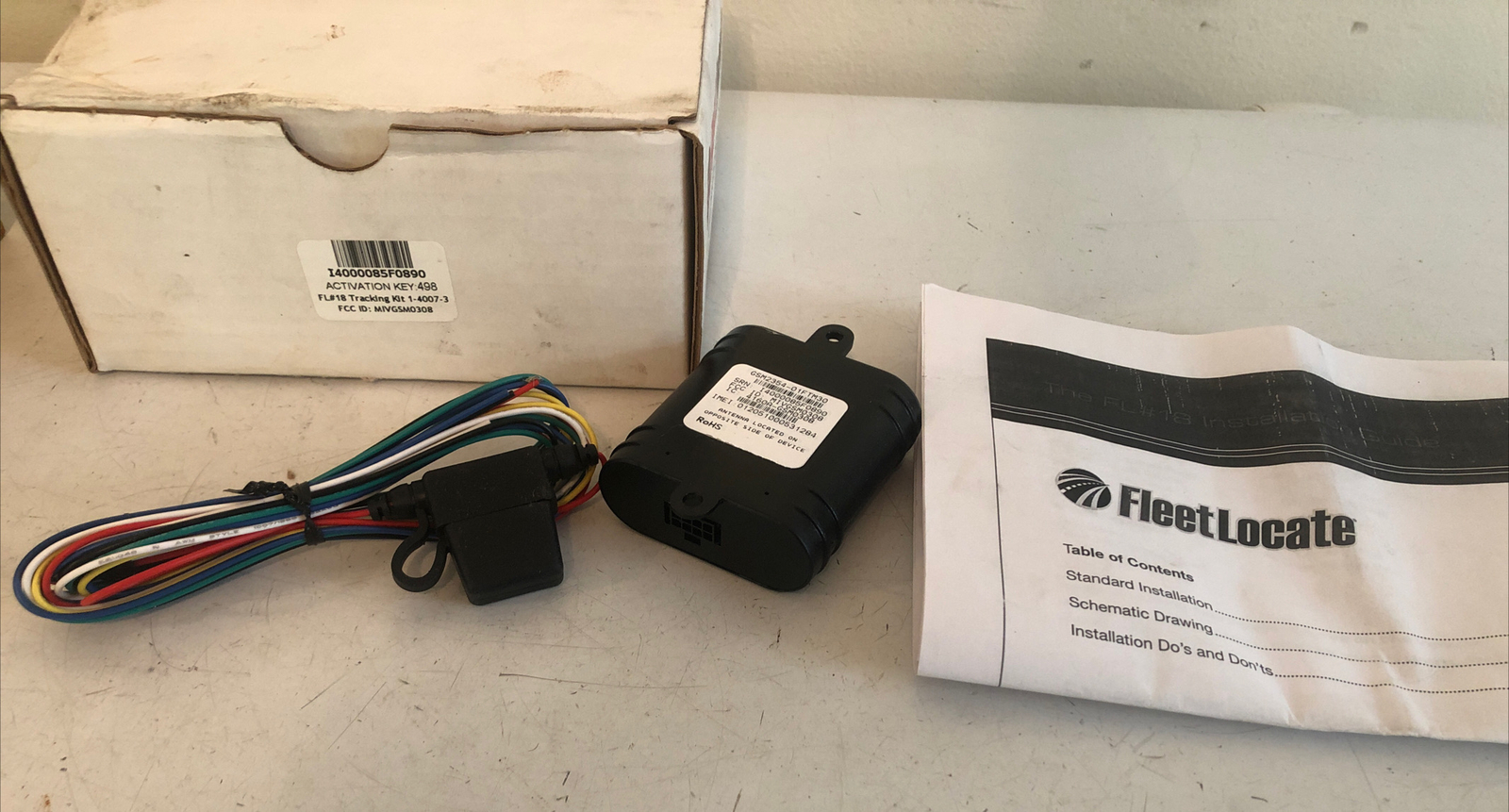GENUINE FLEETLOCATE FL18 TRACKING KIT 1-4007-3 GPS TRACKING DEVICE NEW OEM