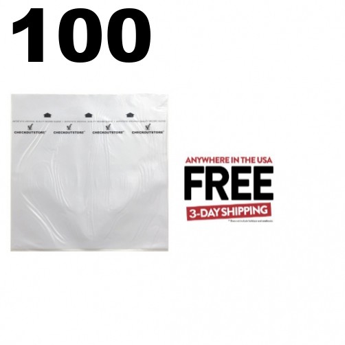 100 3-Ply Rice Paper Archival Quality Anti Static Record 12" LP Vinyl 33 1-3 DAY