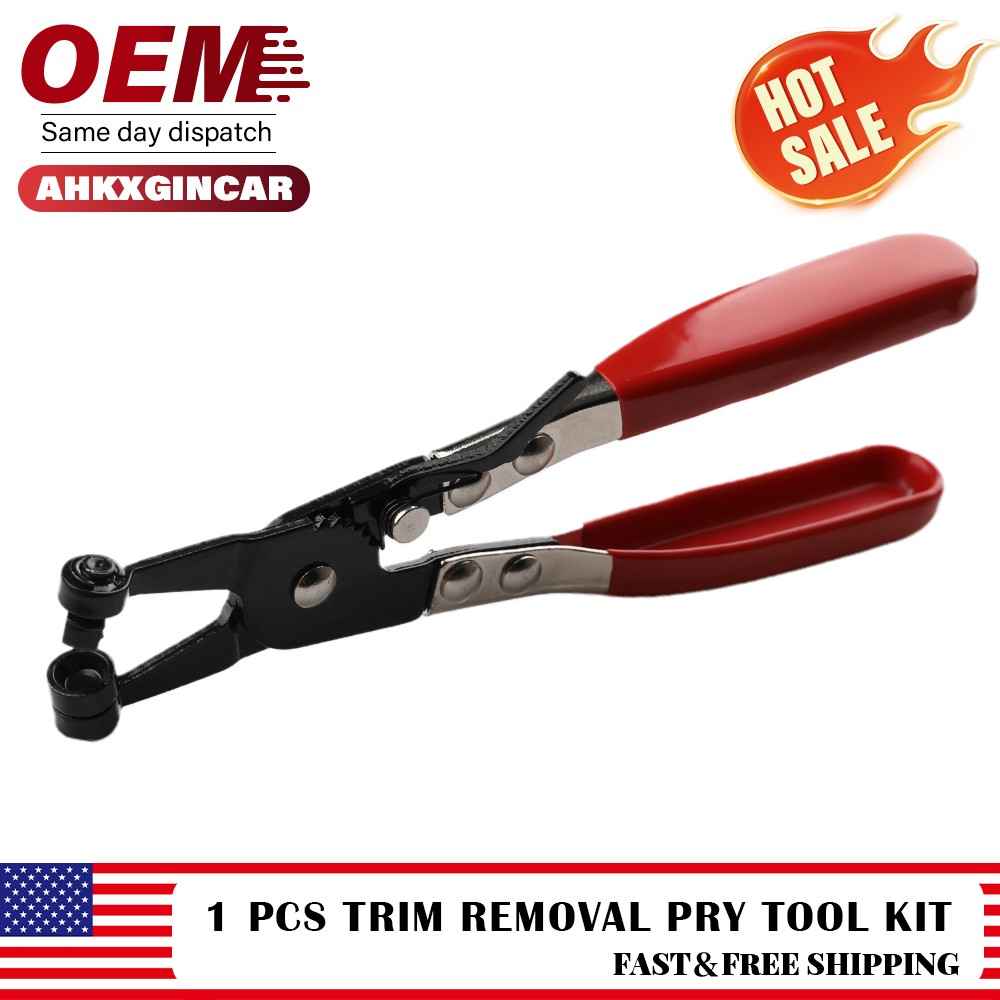 Automotive Spring Clamp Pliers Hose Clamp Removal Repair Swivel Flat Band Tool