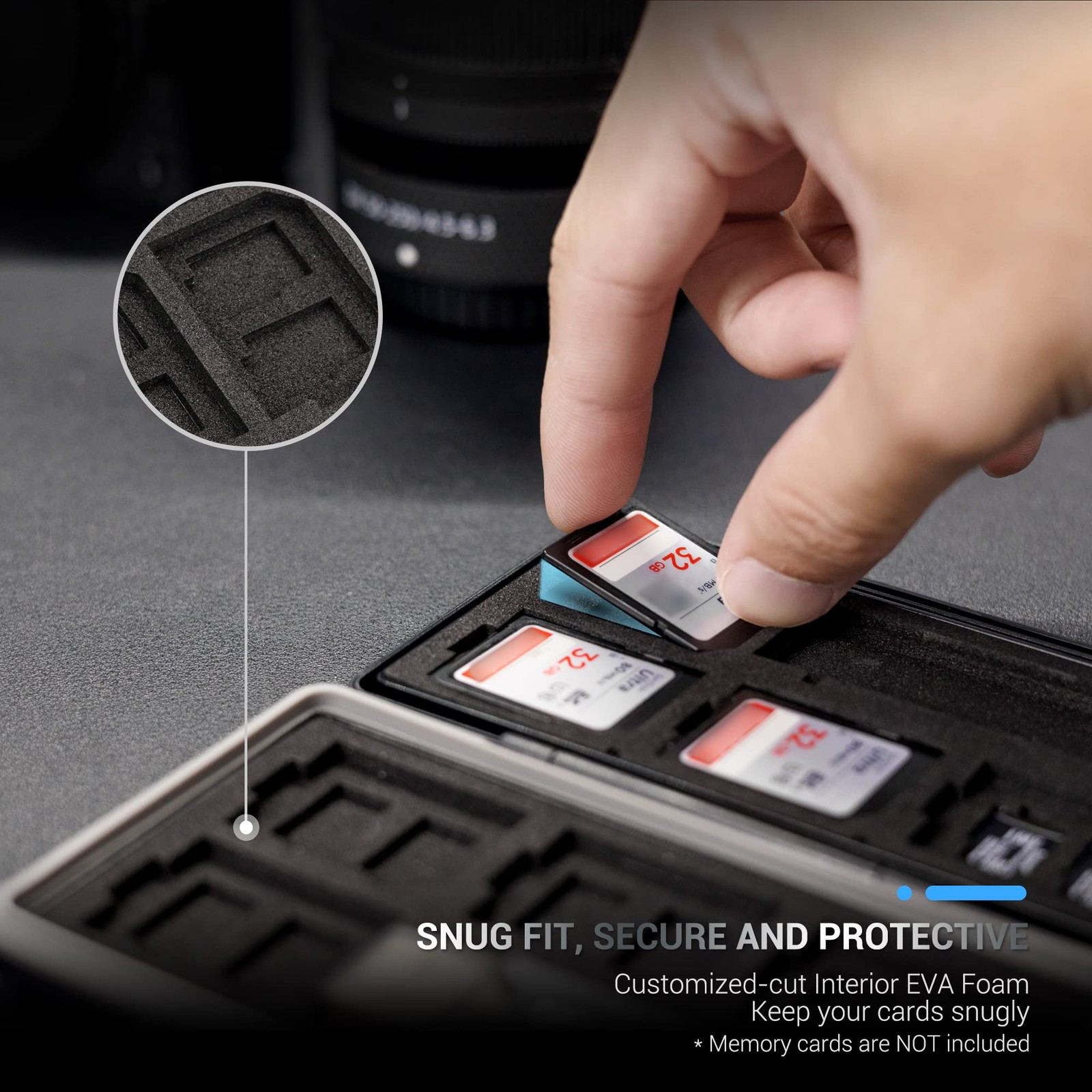 24 Slots Memory Card Case Holder for 16 Micro SD Cards, 8 SD Cards, Includes ...