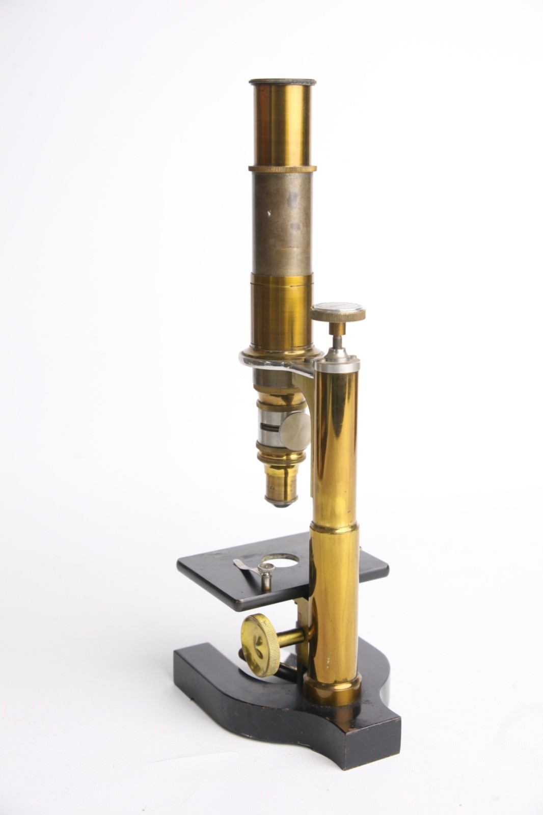 Bausch & Lomb Brass Continental Microscope Model AB 1890s READ