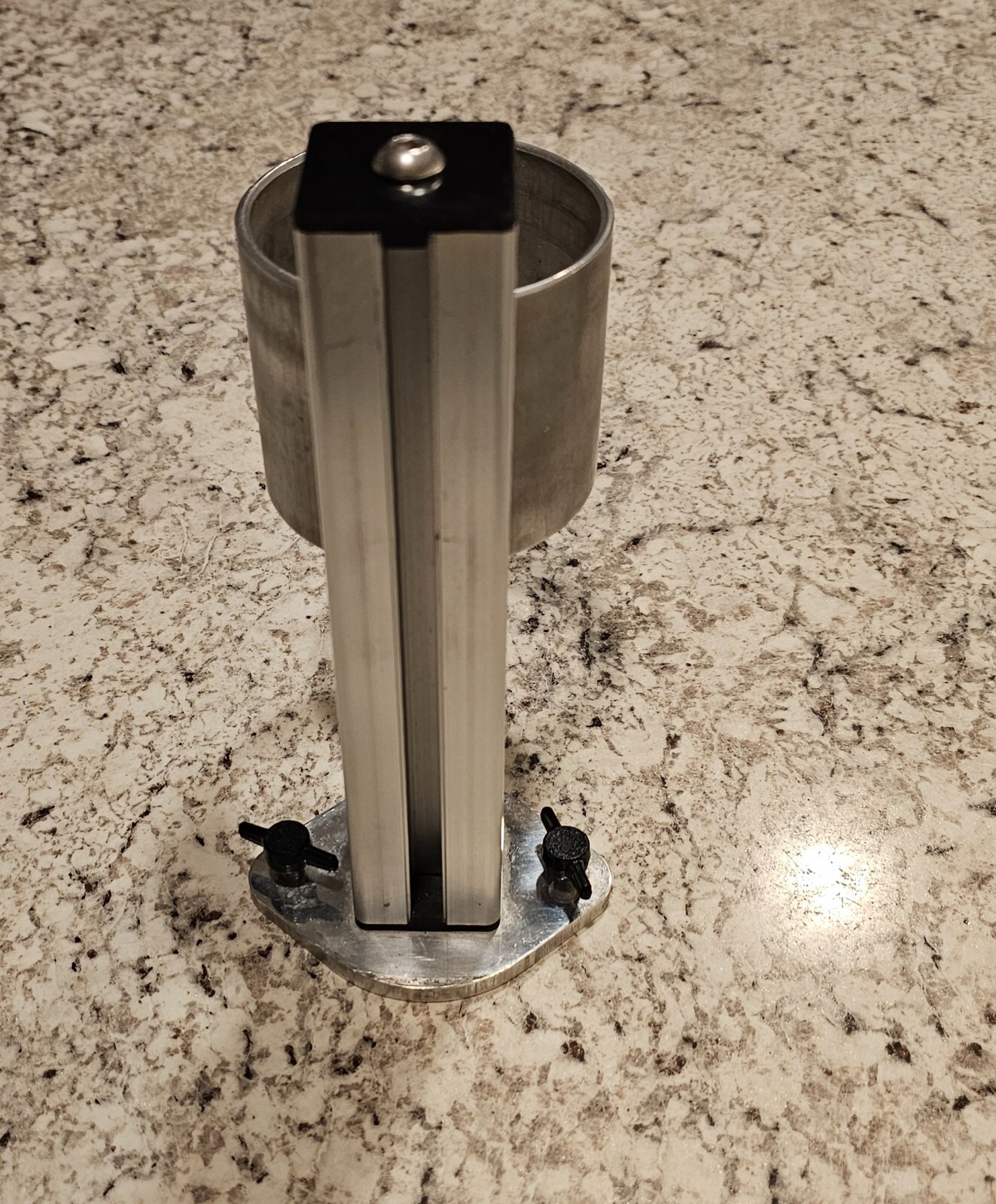 Track mount cup holder