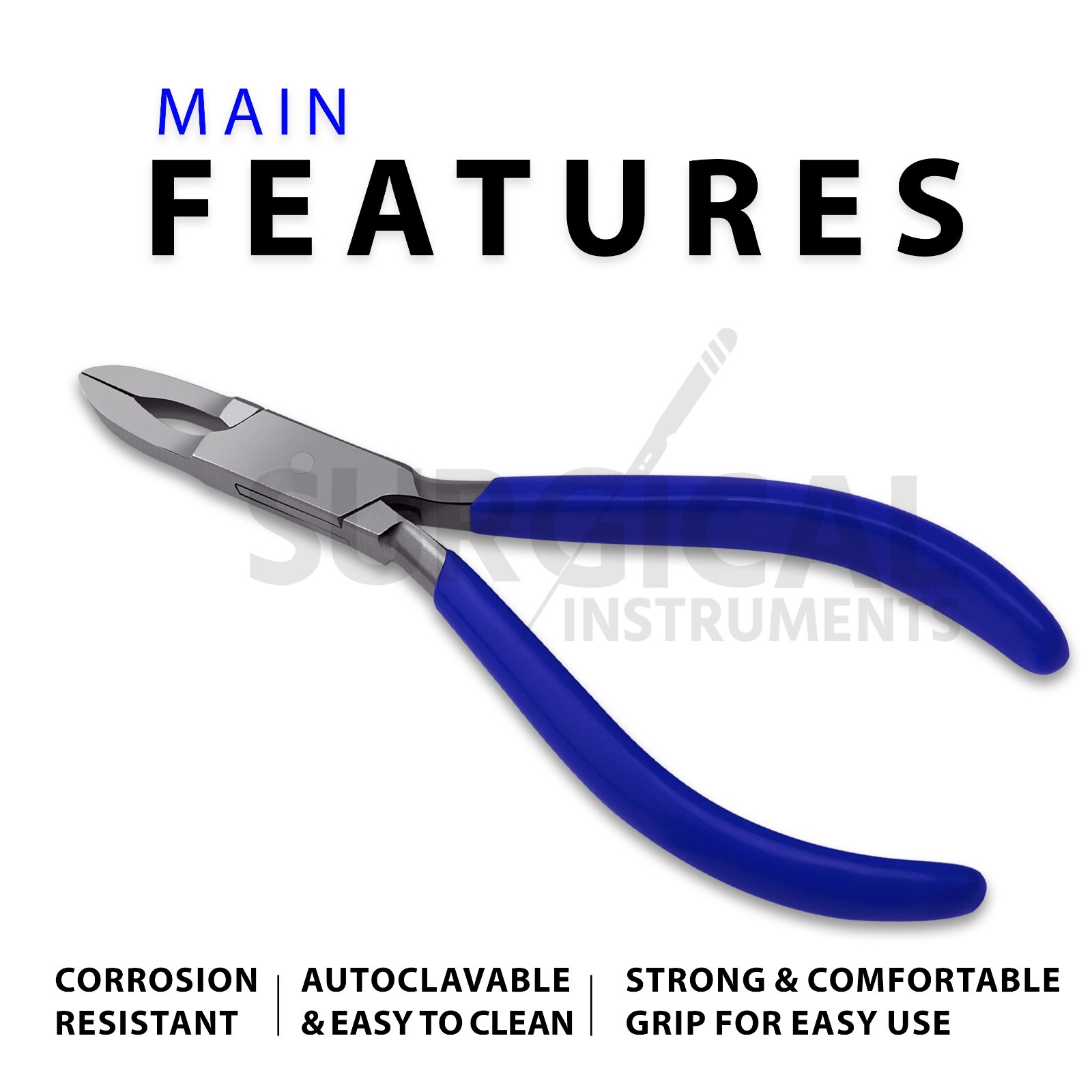6" Ring Closing Pliers (Blue) Body Piercing Tool Instruments Stainless German Gr