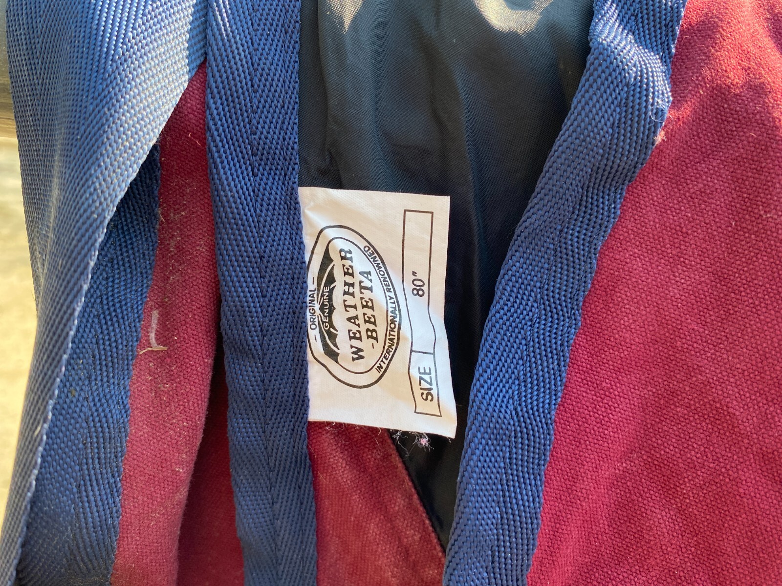 Weather-Beeta Sheet Burgundy Size 80"